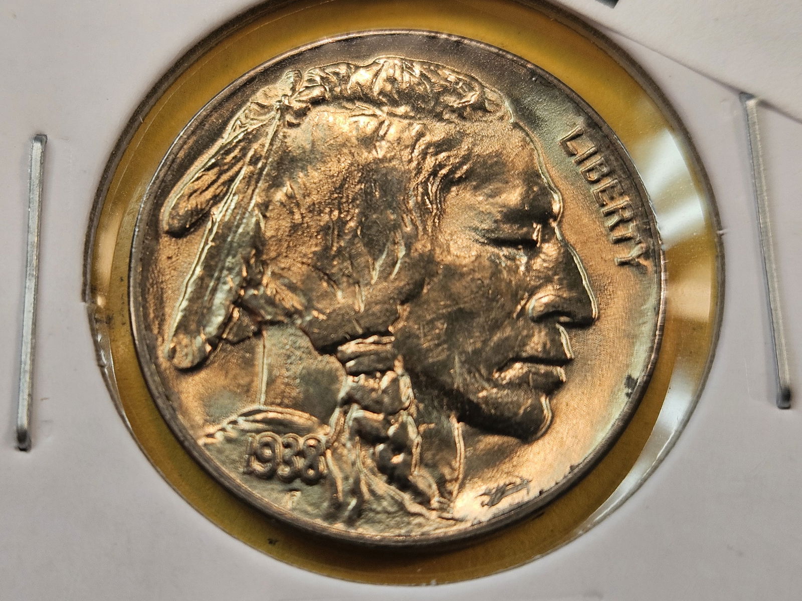 GEM! Brilliant Uncirculated 1938-D Buffalo Nickel (1 of 4)