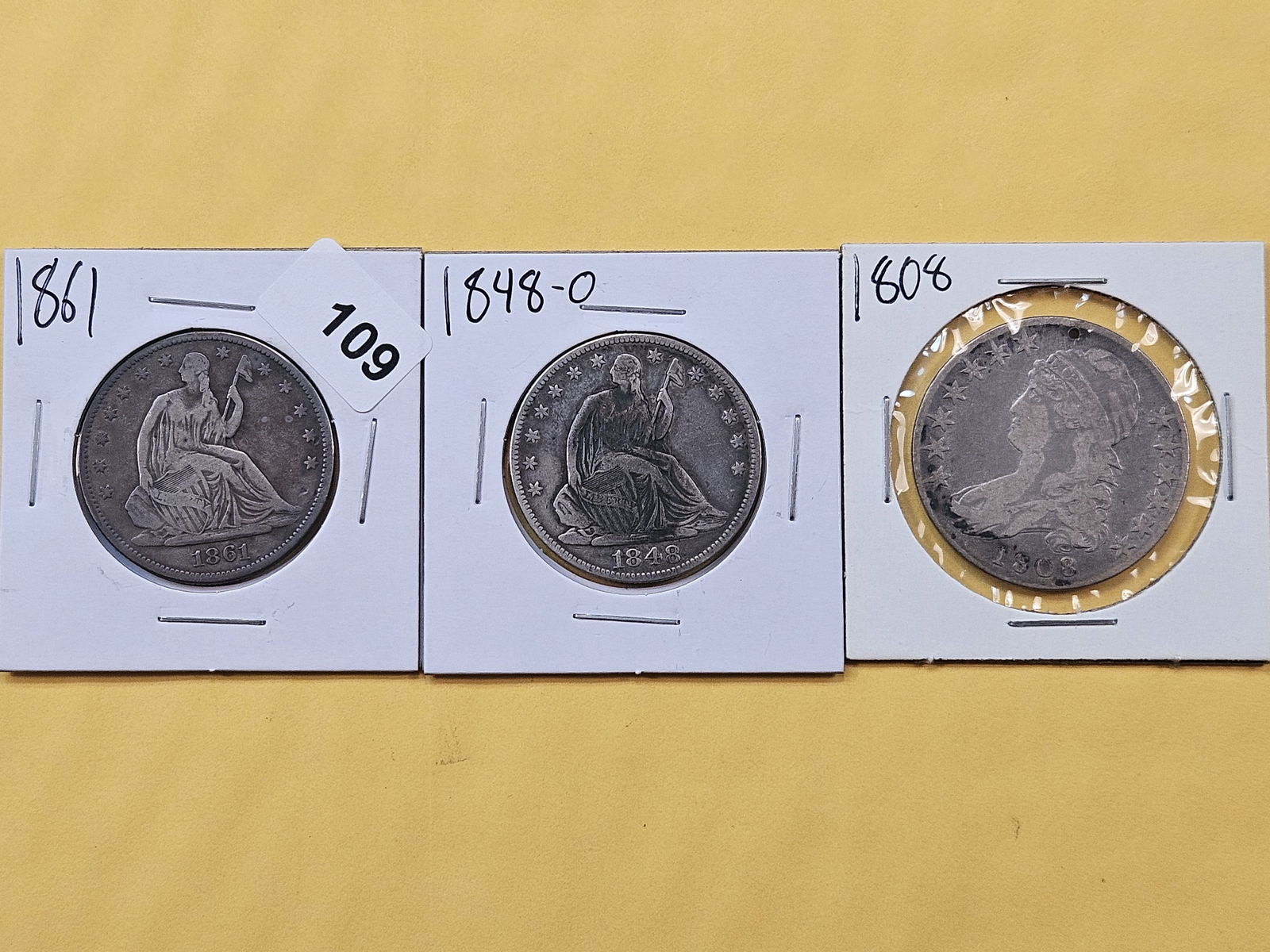 Three older US Silver Half Dollars (1 of 8)