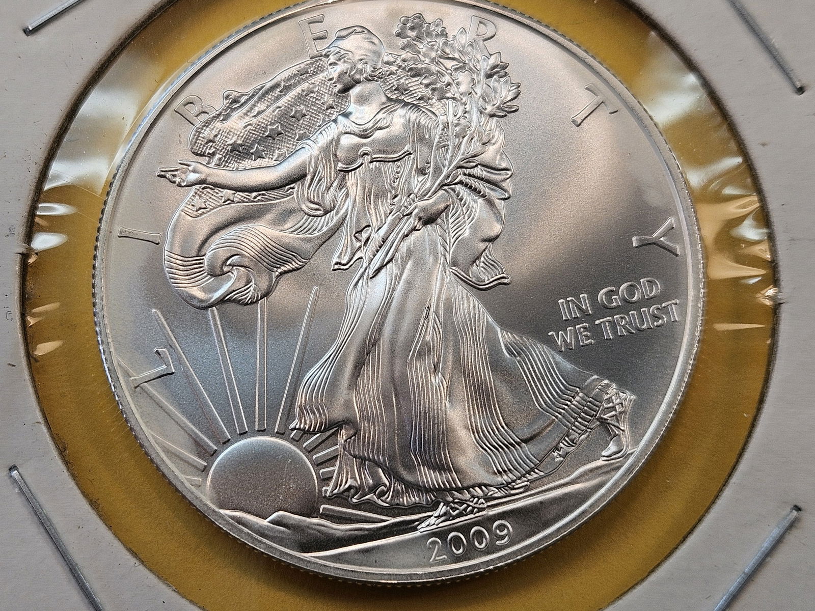 GEM Brilliant Uncirculated 2009 American Silver Eagle (1 of 4)