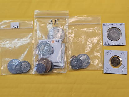 Lot of Mixed World Coins: Includes Year Type sets, coins from the Netherlands, Mexico and more!