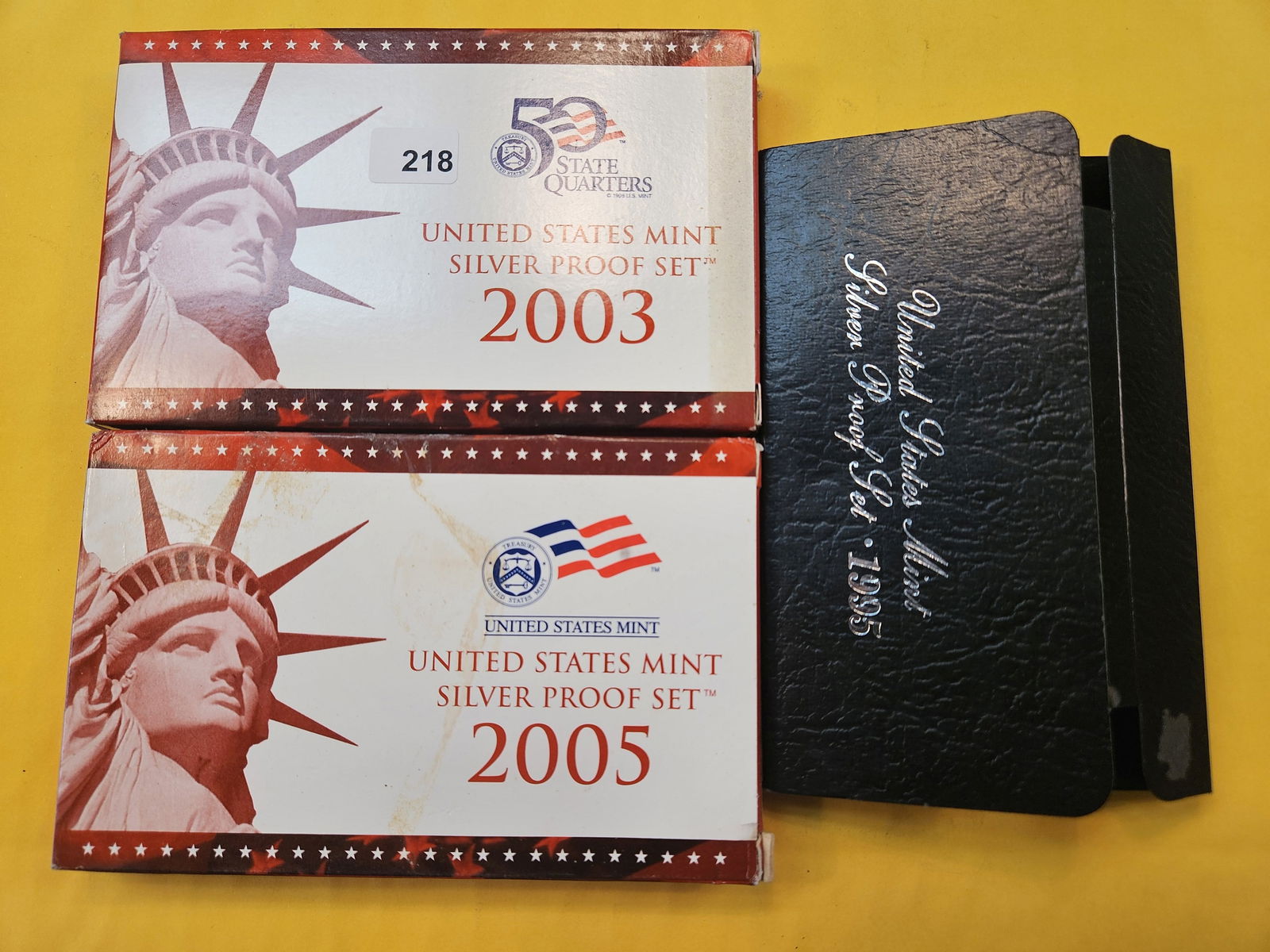 Three US Silver Proof Sets (1 of 2)
