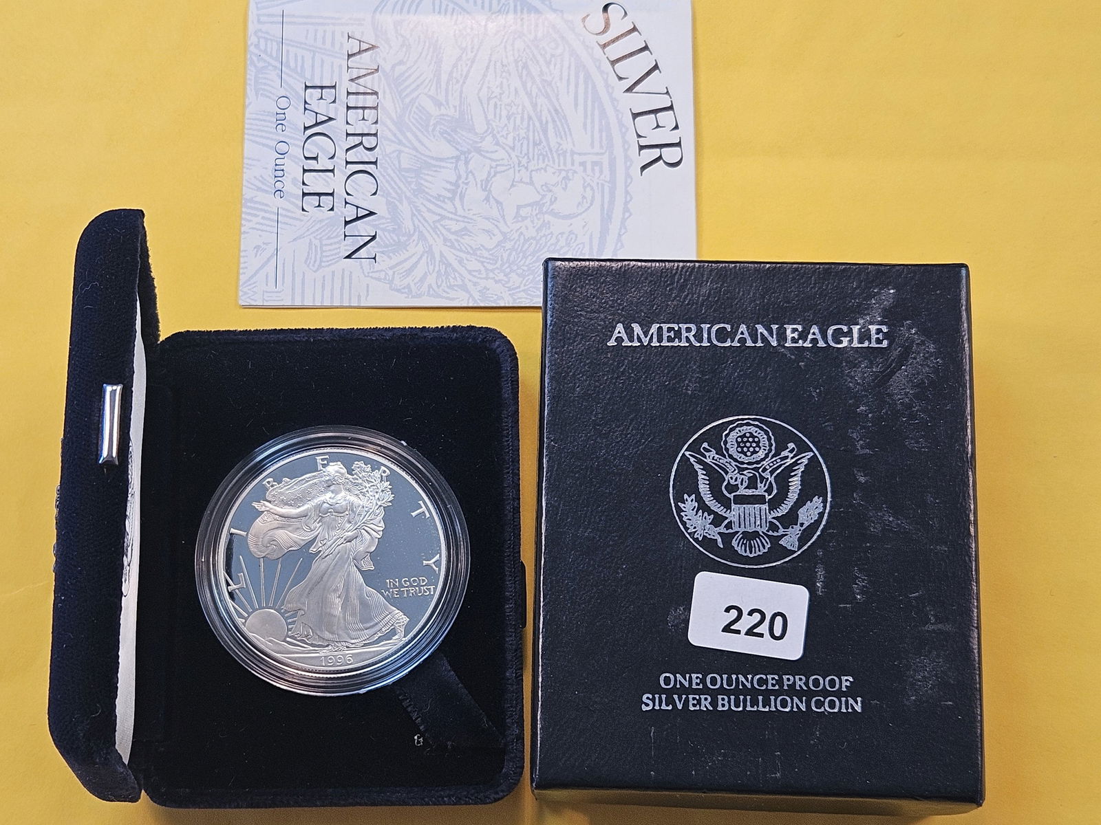GEM Proof Deep Cameo 1996 American Silver Eagle (1 of 4)