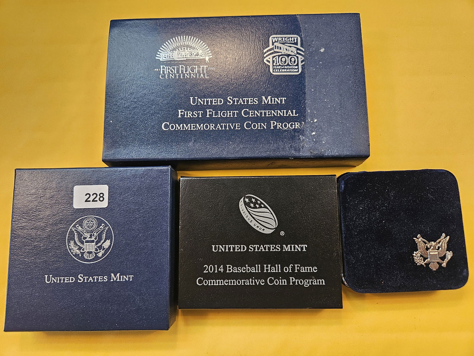 Four Silver US Mint Commemorative Silver Coins (1 of 10)