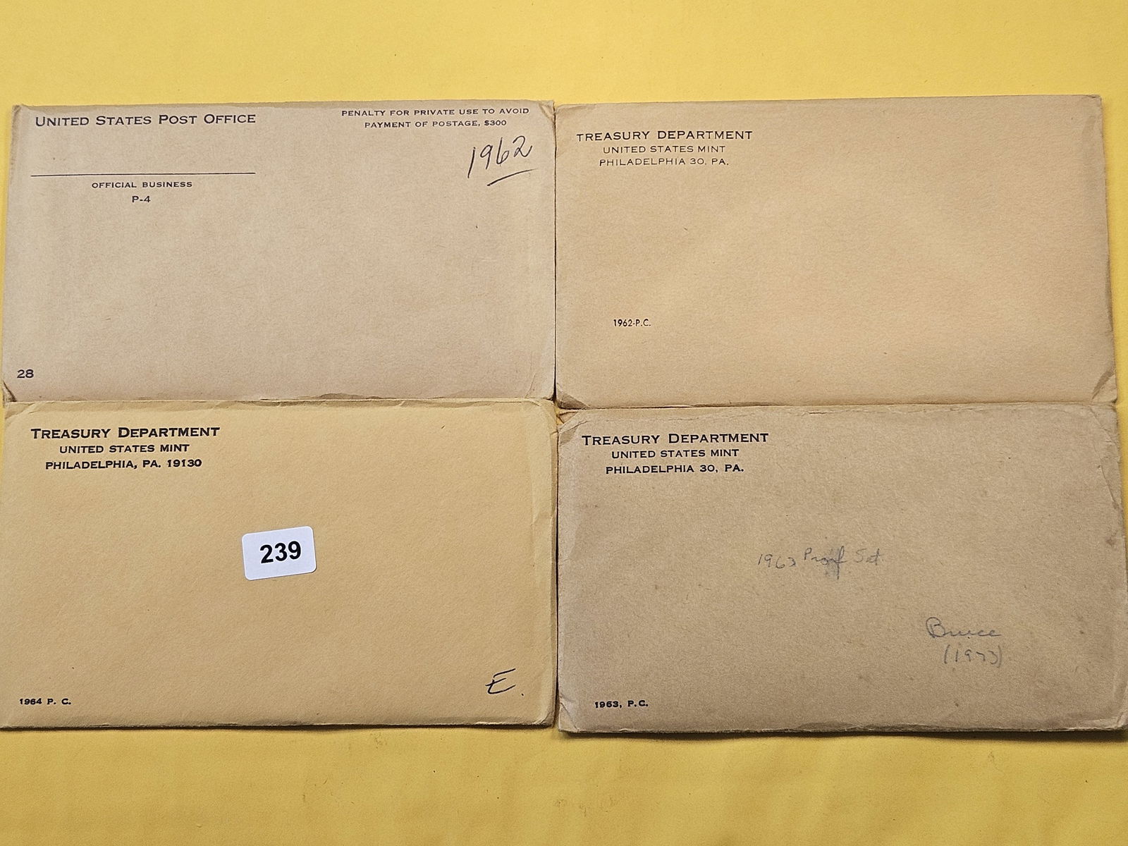 Four US 90% Silver Proof Sets (1 of 3)