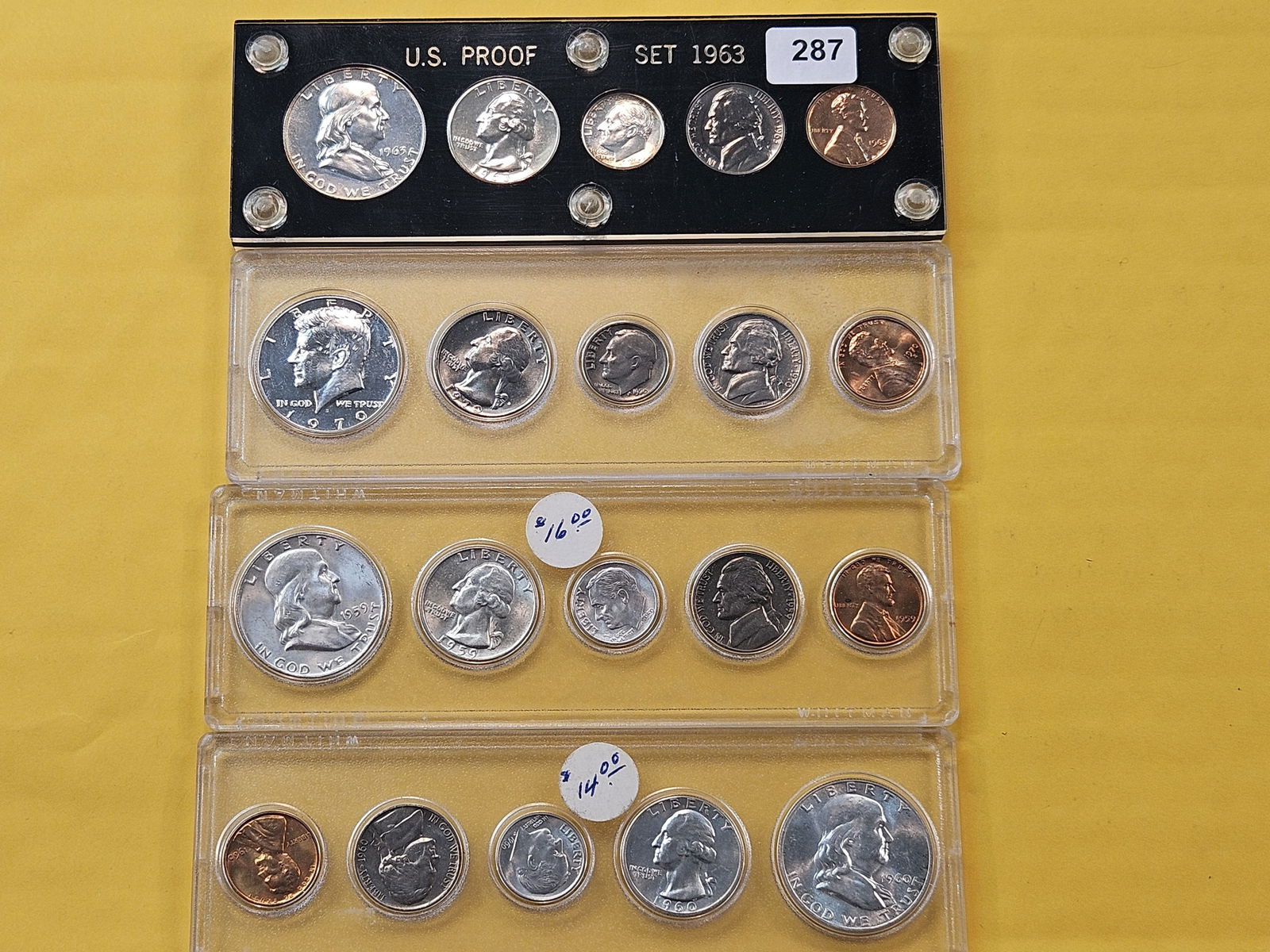 Two Silver Proof and two Silver Uncirculated Coin Sets (1 of 6)