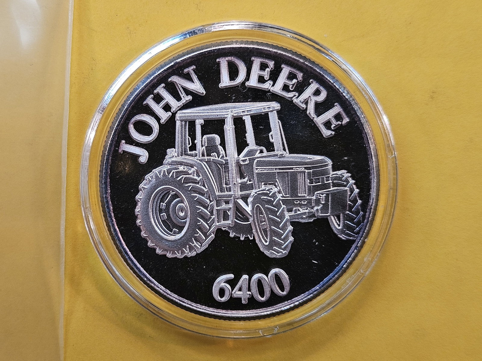 JOHN DEERE SILVER! One Ounce GEM Proof .999 Fine Silver Art round (1 of 4)
