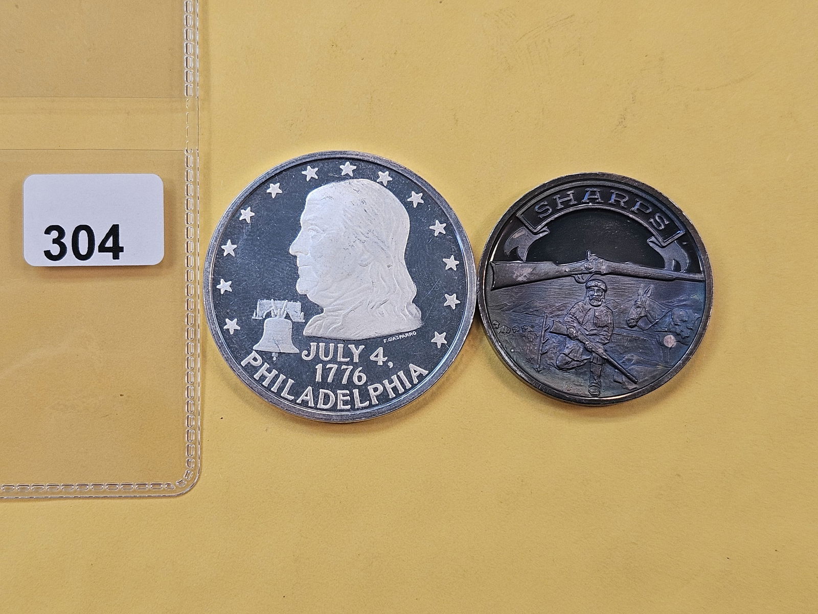 Two .999 fine Silver Proof Art Rounds (1 of 4)