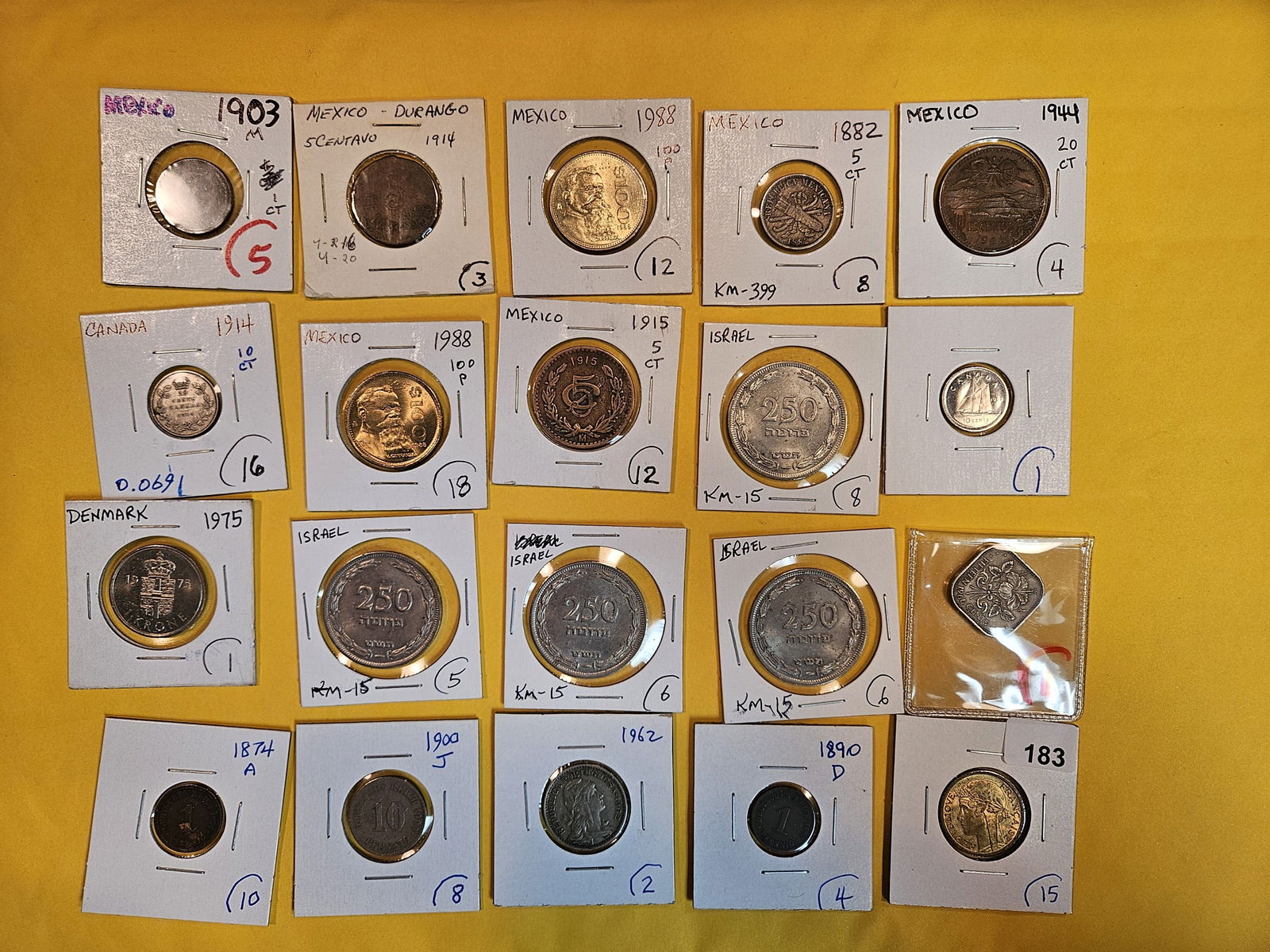 Twenty mixed World coins (1 of 5)