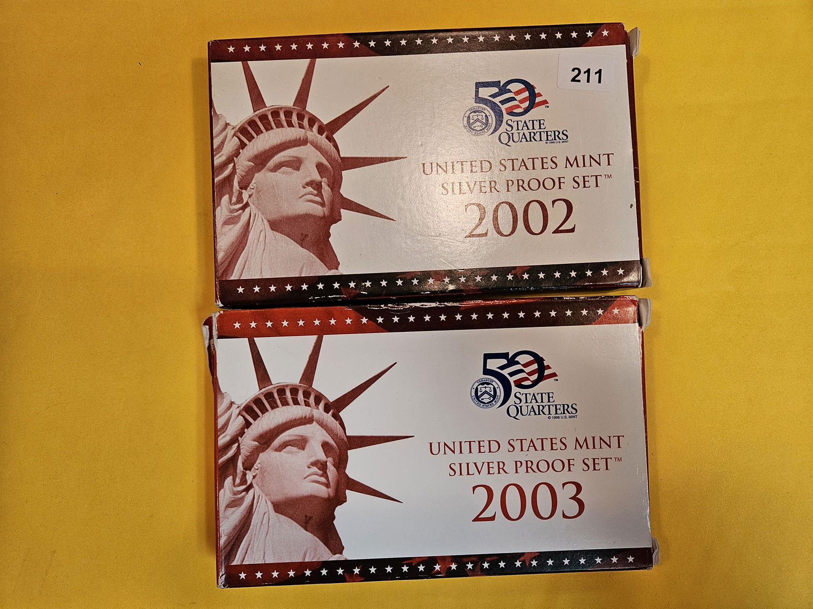 2002 and 2003 US SILVER Proof Sets (1 of 1)