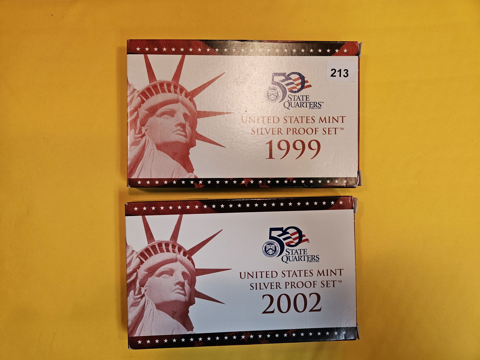 1999 and 2002 US SILVER Proof Sets (1 of 1)