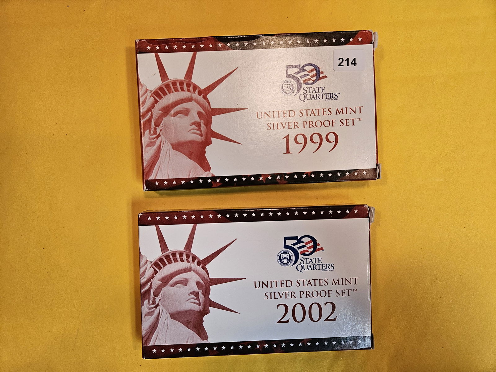 1999 and 2002 US SILVER Proof Sets (1 of 1)