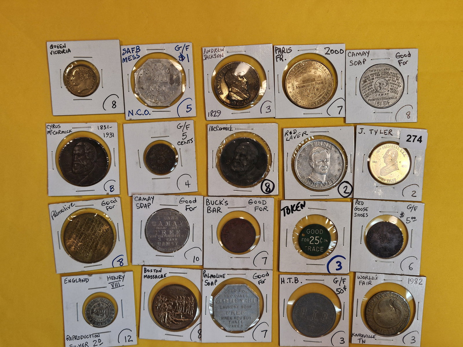 Twenty more pieces of cool exonumia: Nice mix!