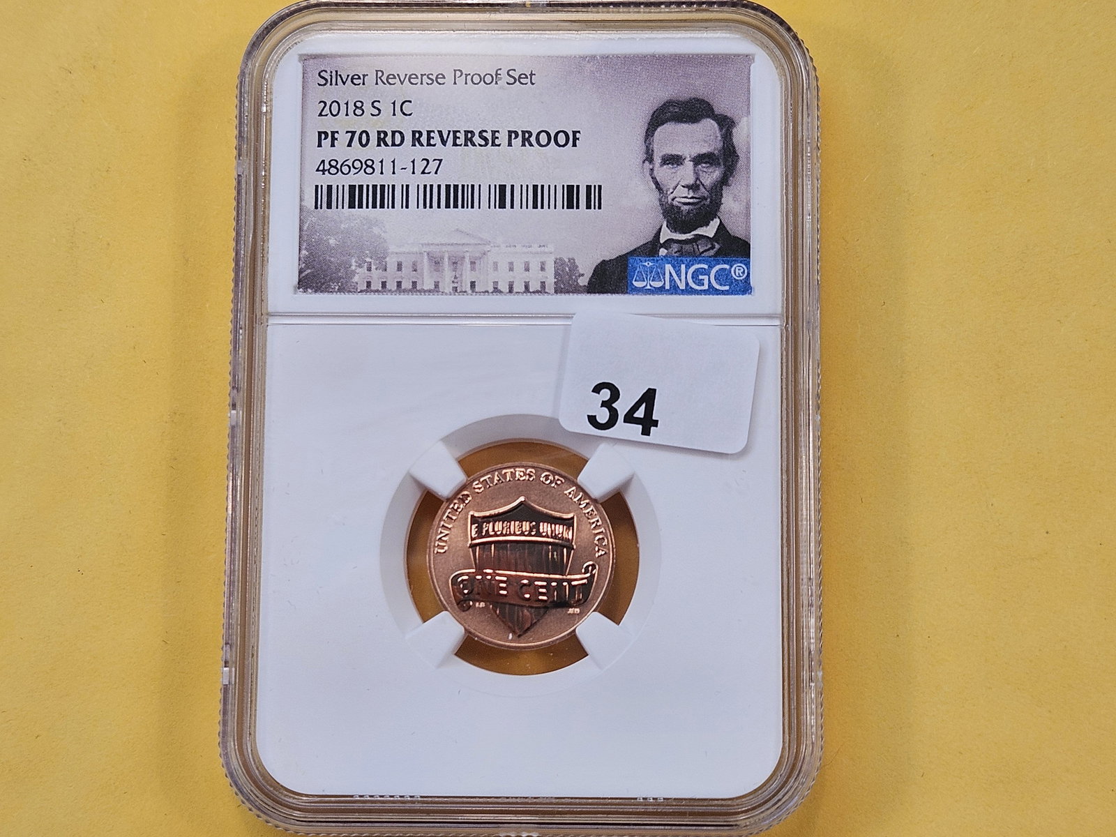 PERFECT! NGC 2018-S Lincoln Cent in Proof 70 RD Reverse Proof (1 of 4)