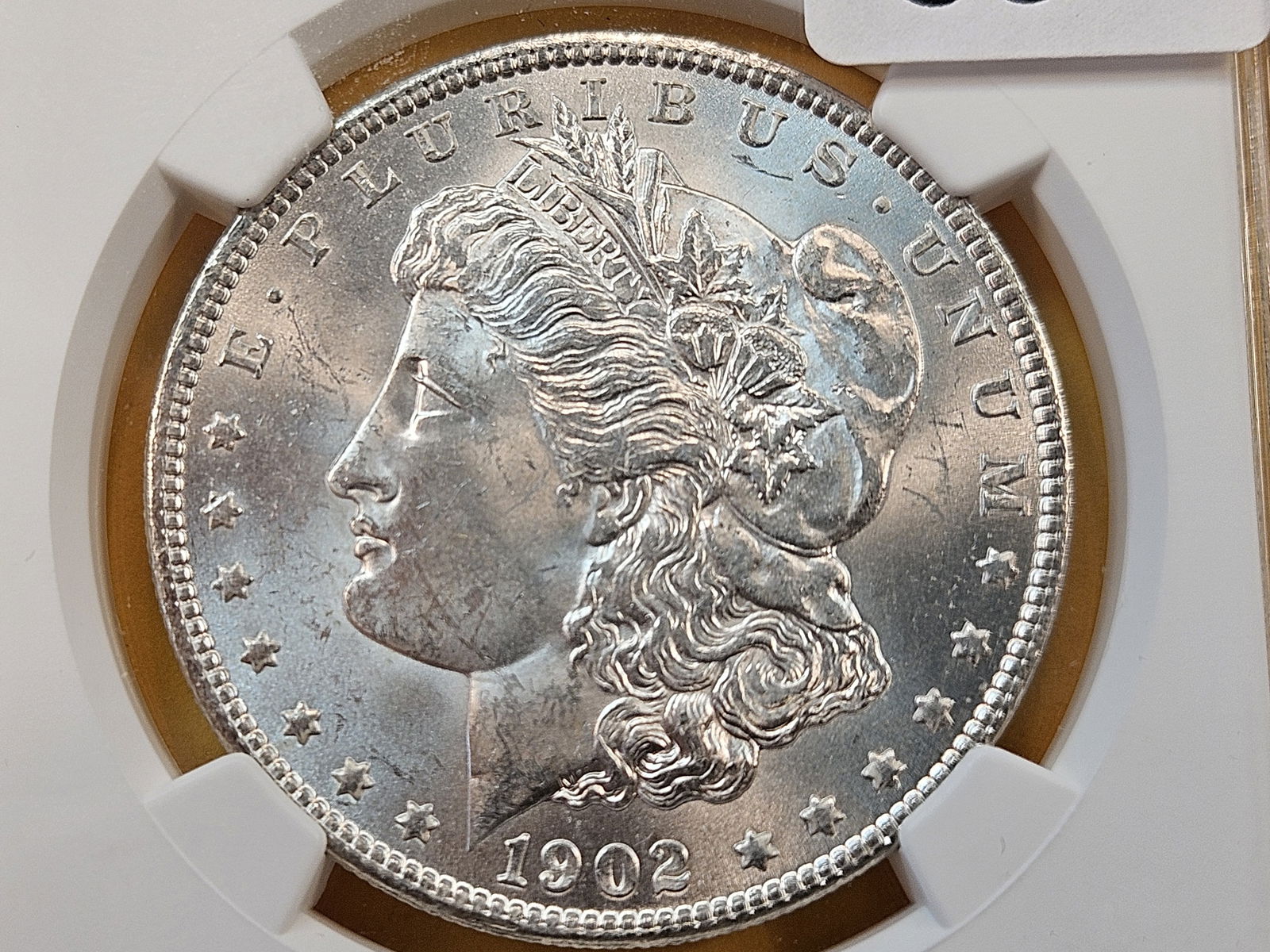NGC 1902-O Morgan Silver Dollar in Mint State 63 (1 of 4)