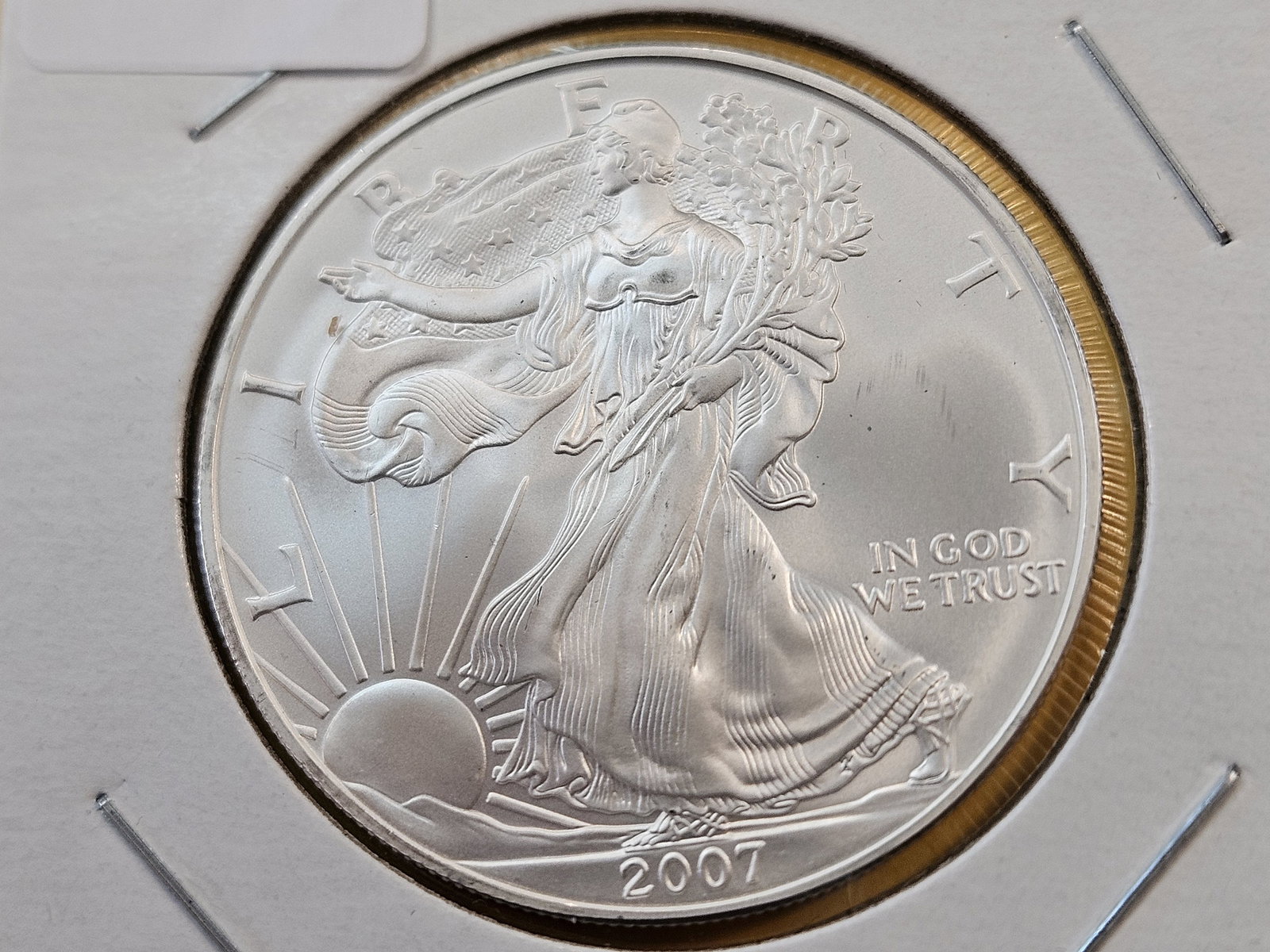GEM Brilliant Uncirculated 2007 American Silver Eagle (1 of 4)