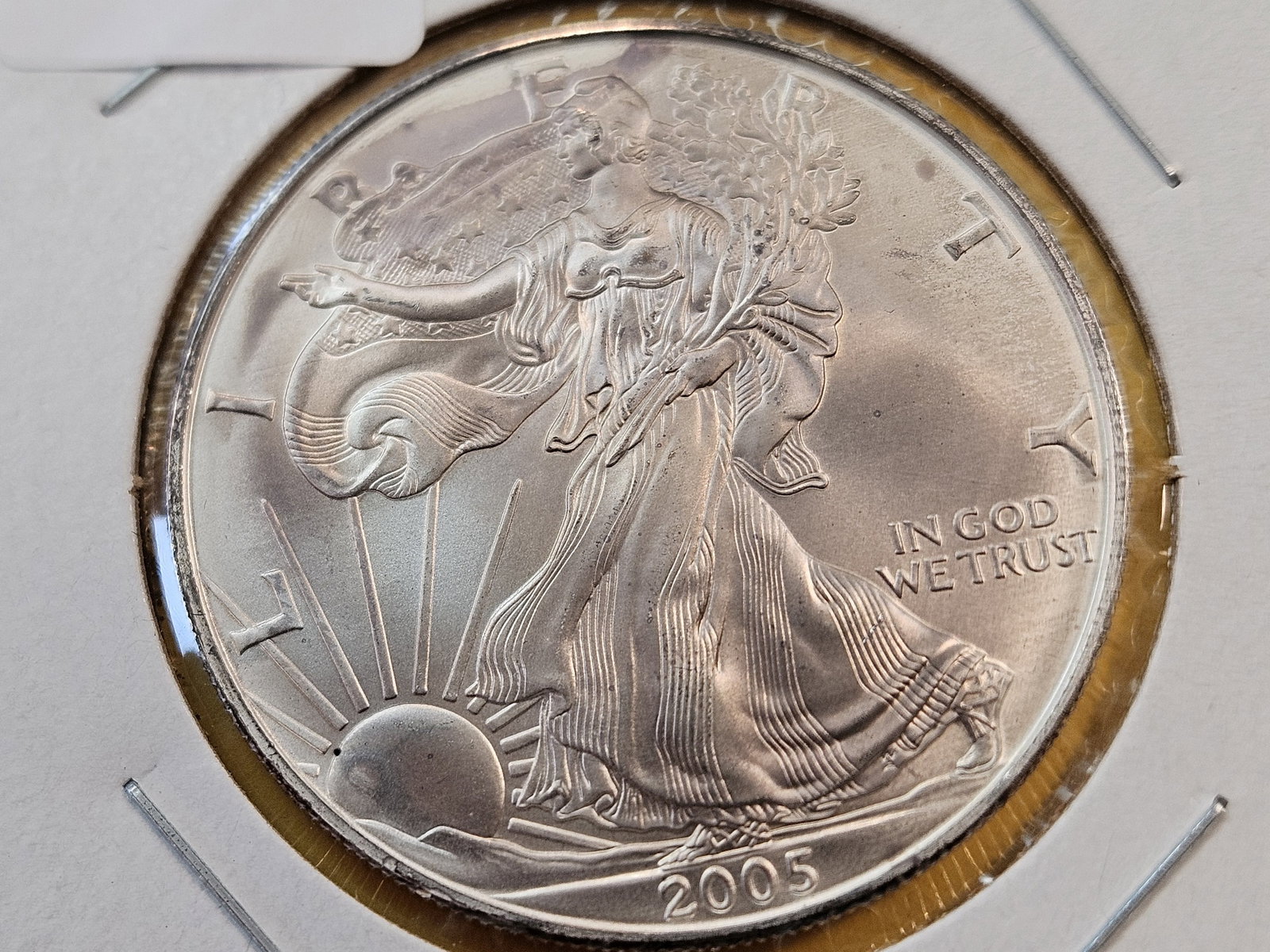 GEM Brilliant Uncirculated 2005 American Silver Eagle (1 of 4)
