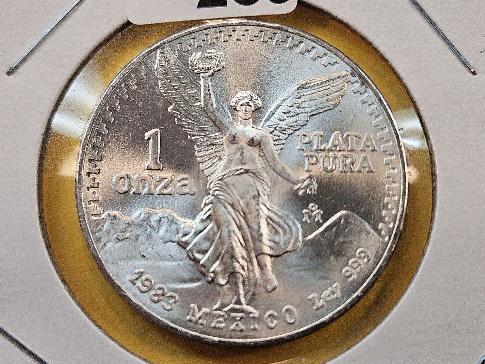 GEM Brilliant Uncirculated 1983 Mexico Silver Onza (1 of 4)