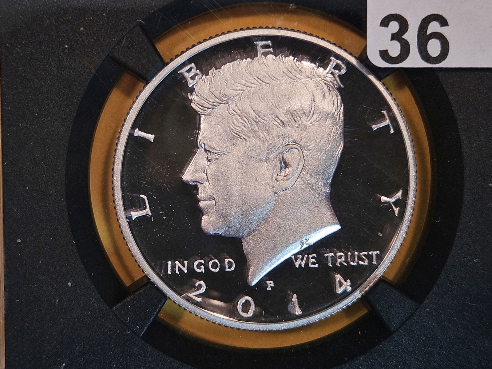 PERFECT! NGC 2014-P SILVER Kennedy half Dollar in Proof 70 Ultra Cameo (1 of 4)