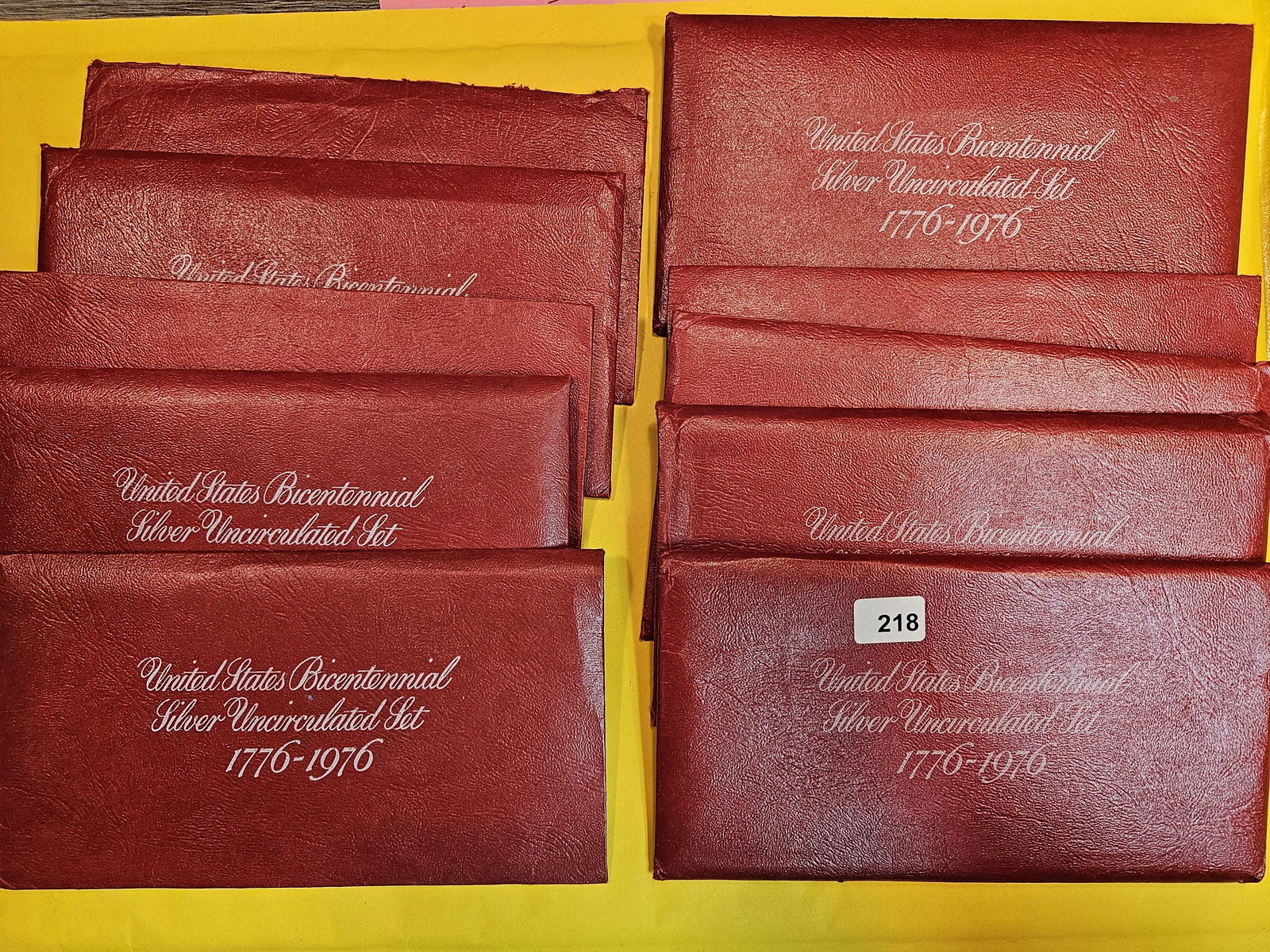 Ten 1976 Three-Coin SILVER Bicentennial Mint Sets (1 of 1)