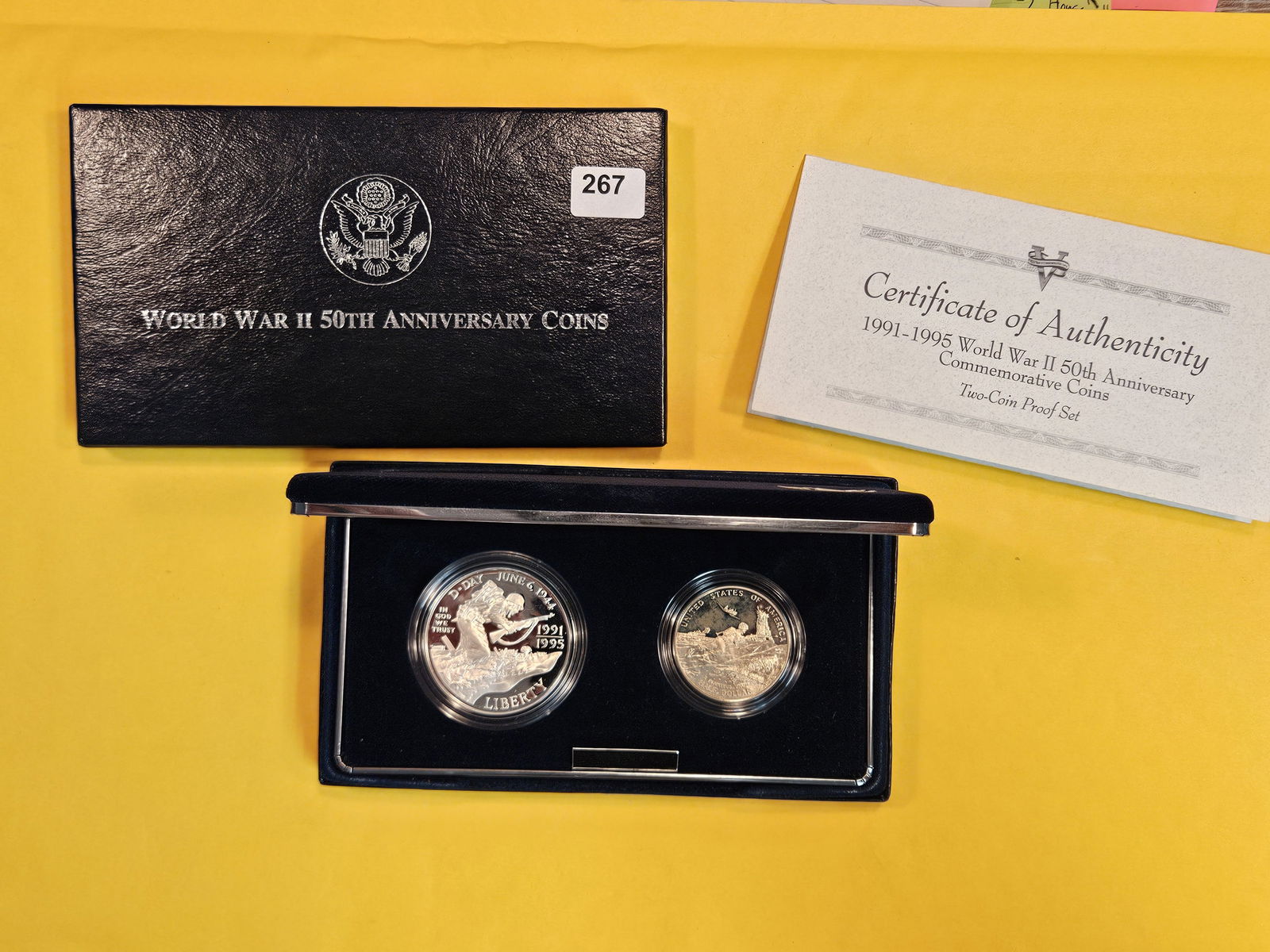 GEM Proof Deep Cameo 1991 - 1995 Commemorative Silver Dollar Set (1 of 2)