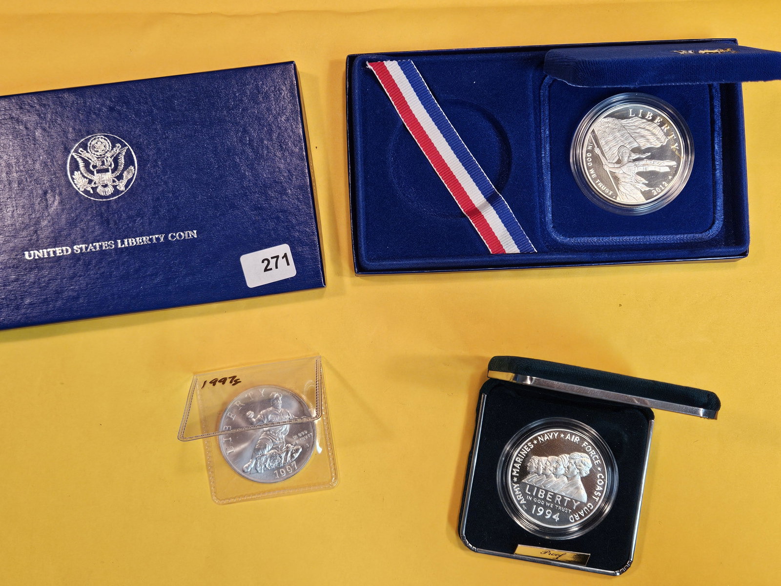Three GEM Commemorative Silver Dollars (1 of 4)