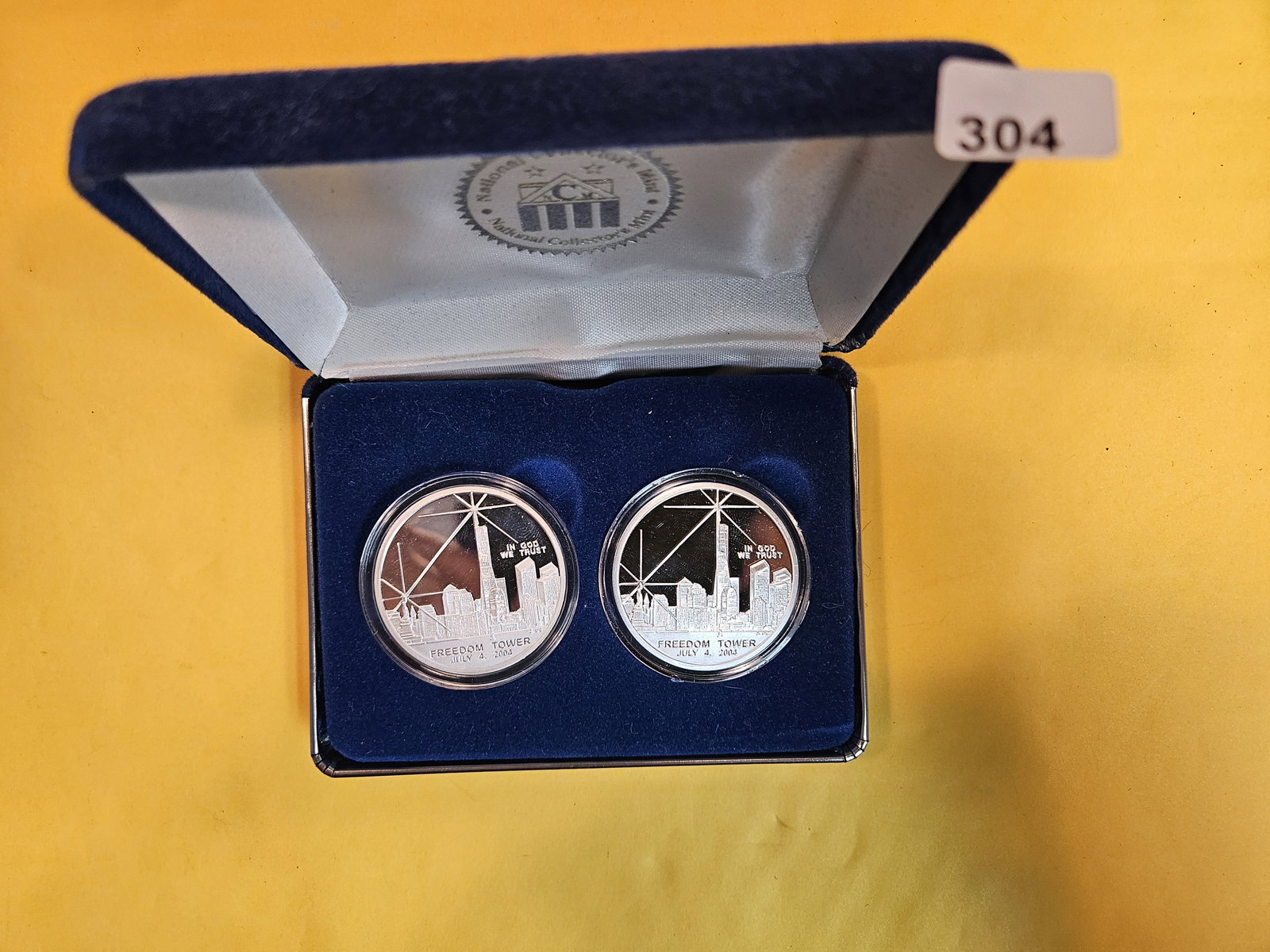 Two GEM Proof Deep Cameo Commemorative Silver Rounds (1 of 3)