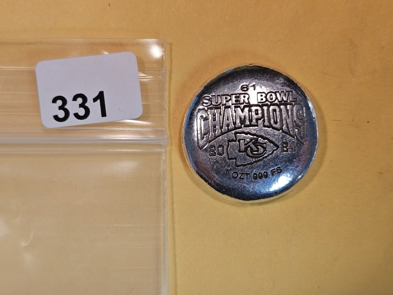 One Troy ounce .999 fine silver round (1 of 3)