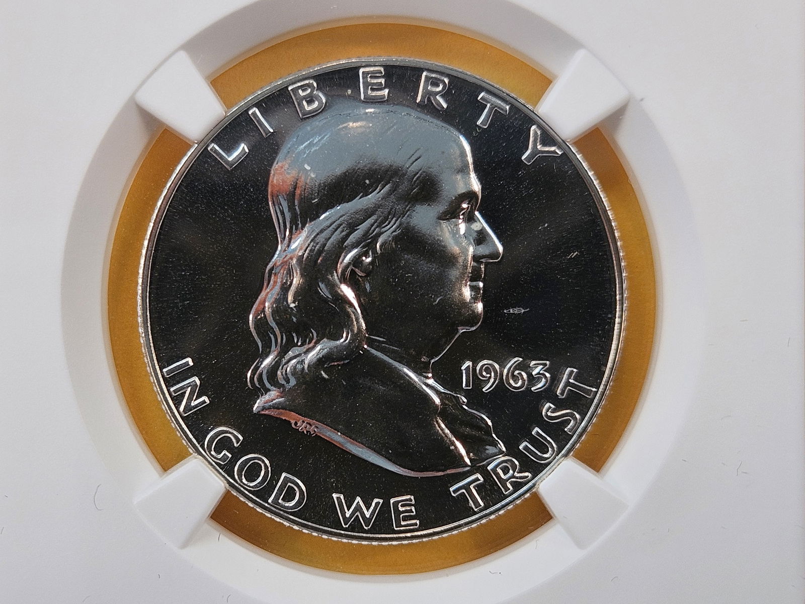 NGC 1963 Franklin Silver Half Dollar in Proof 68 (1 of 4)