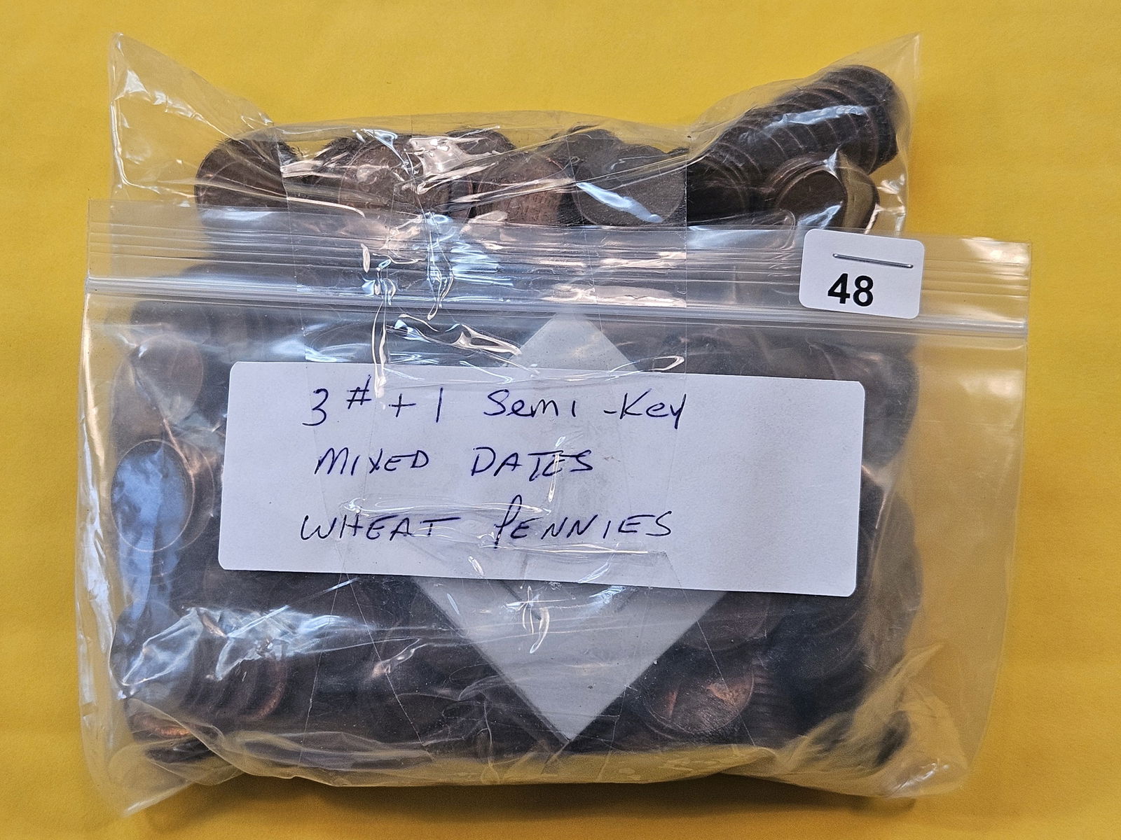 Three Pounds of Circulated Wheat Cents with a Semi Key Date (1 of 2)