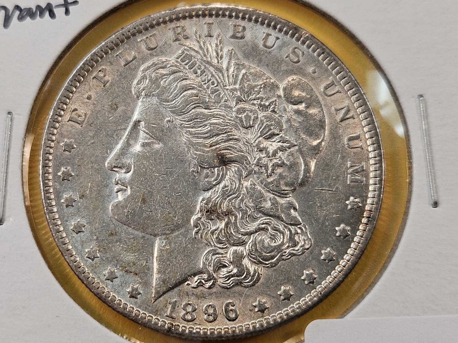 Variety! 1896 Morgan Silver Dollar with "Errant 8" (1 of 5)