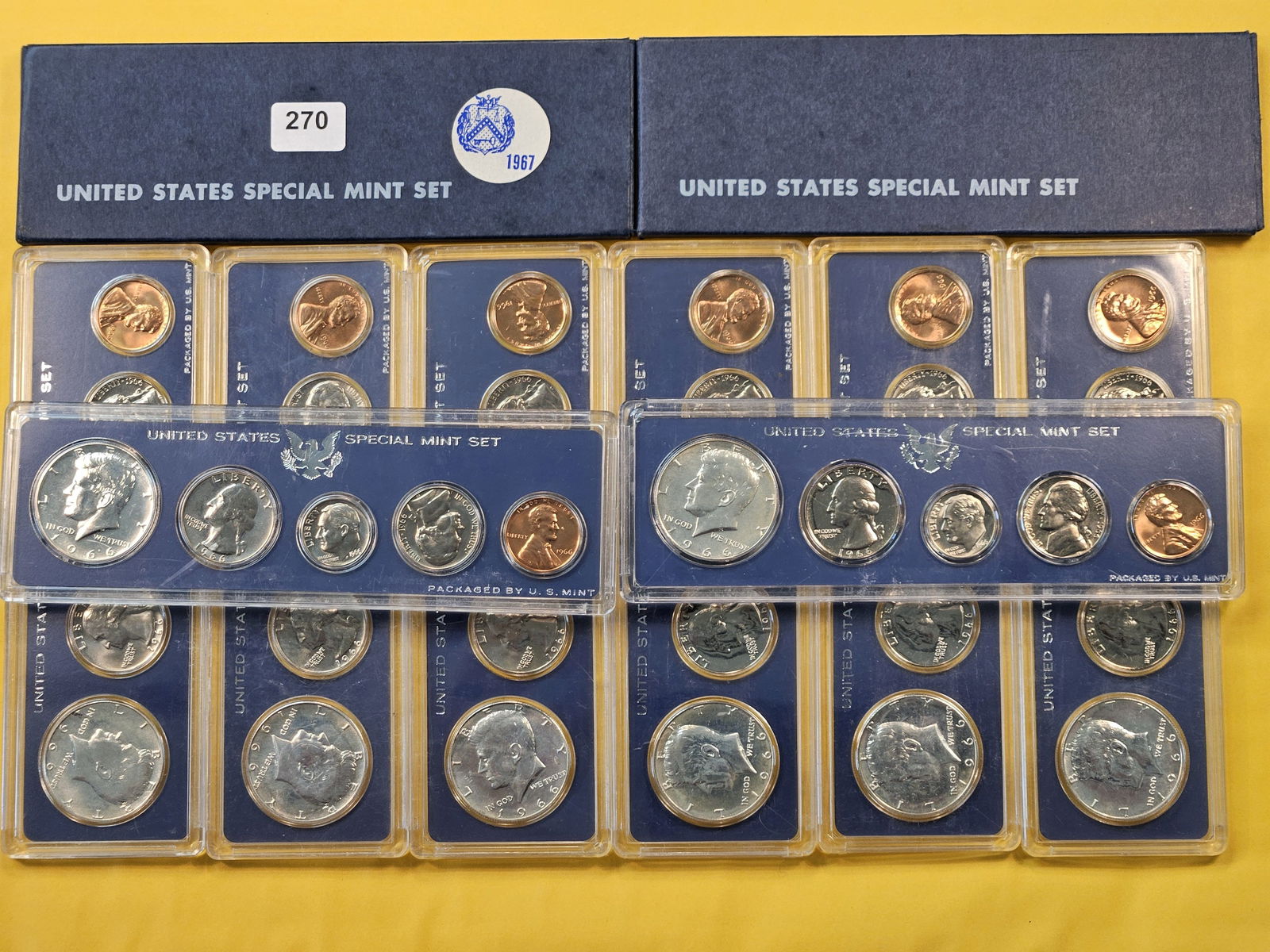 Ten Mixed US Mint Silver Special Mint Sets (1 of 3)