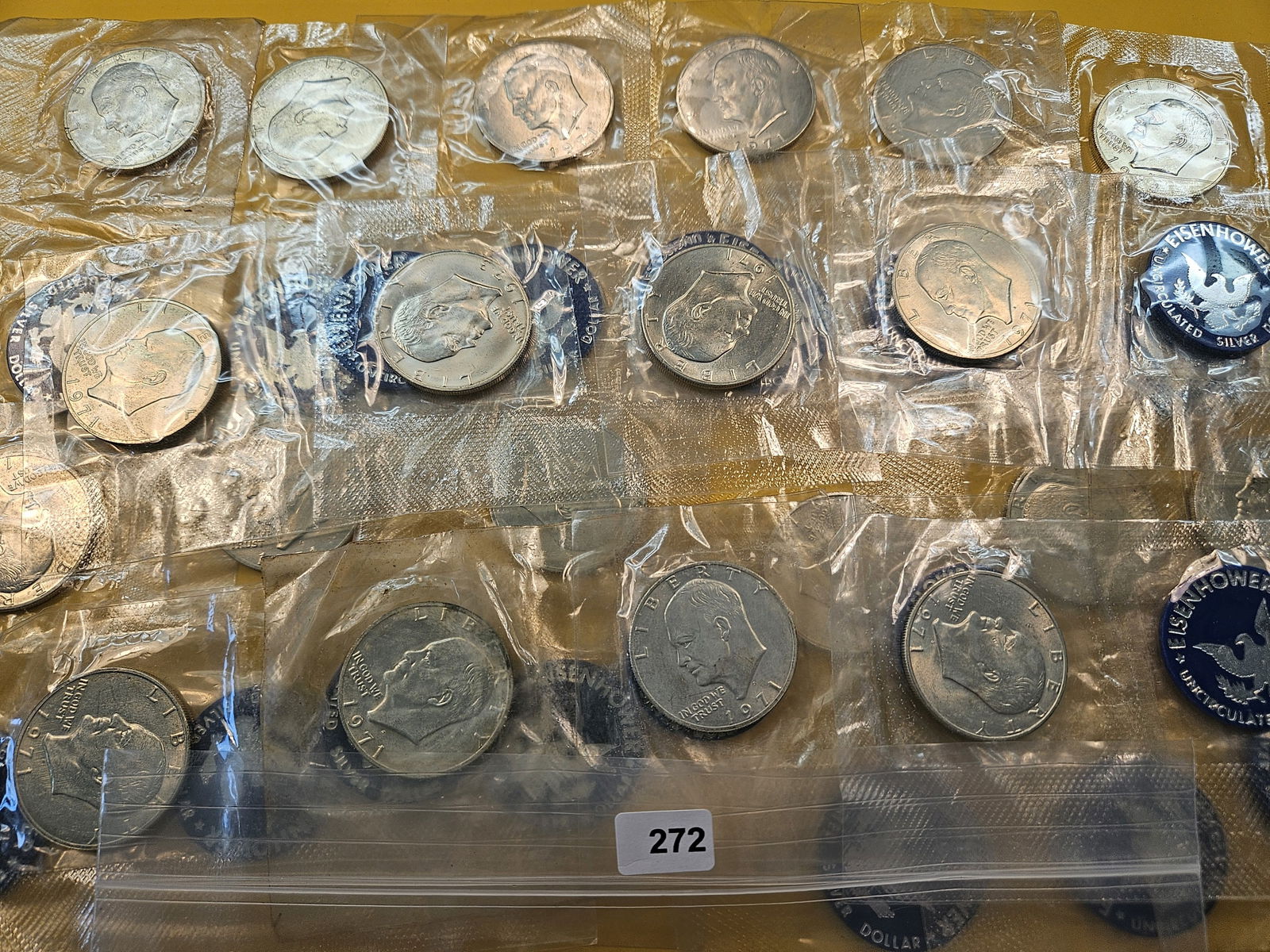 Twenty Brilliant Uncirculated Eisenhower Silver Dollars (1 of 5)