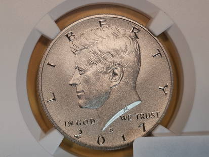 PERFECT! NGC 2017-S Kennedy Half Dollar in Specimen 70 Enhanced Finish: Perfect Grade! 225th Anniversary