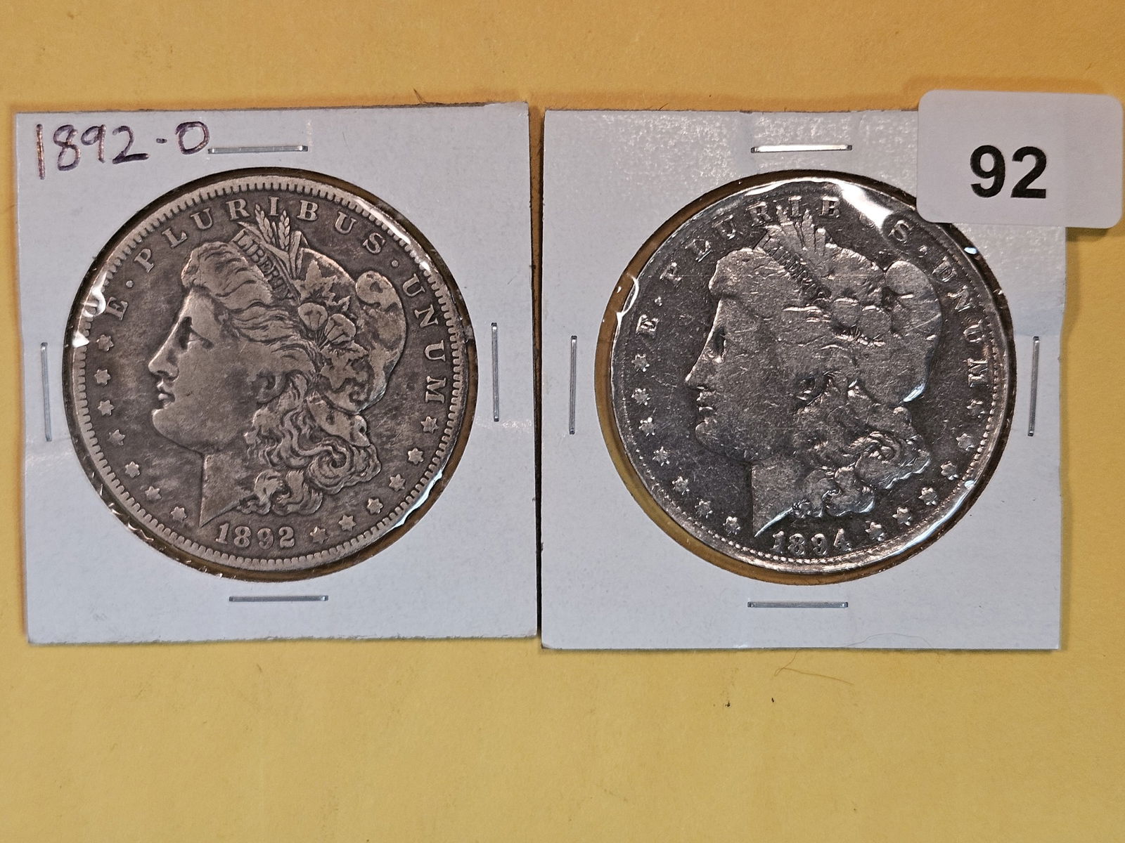 Two Better date Morgan silver Dollars (1 of 2)