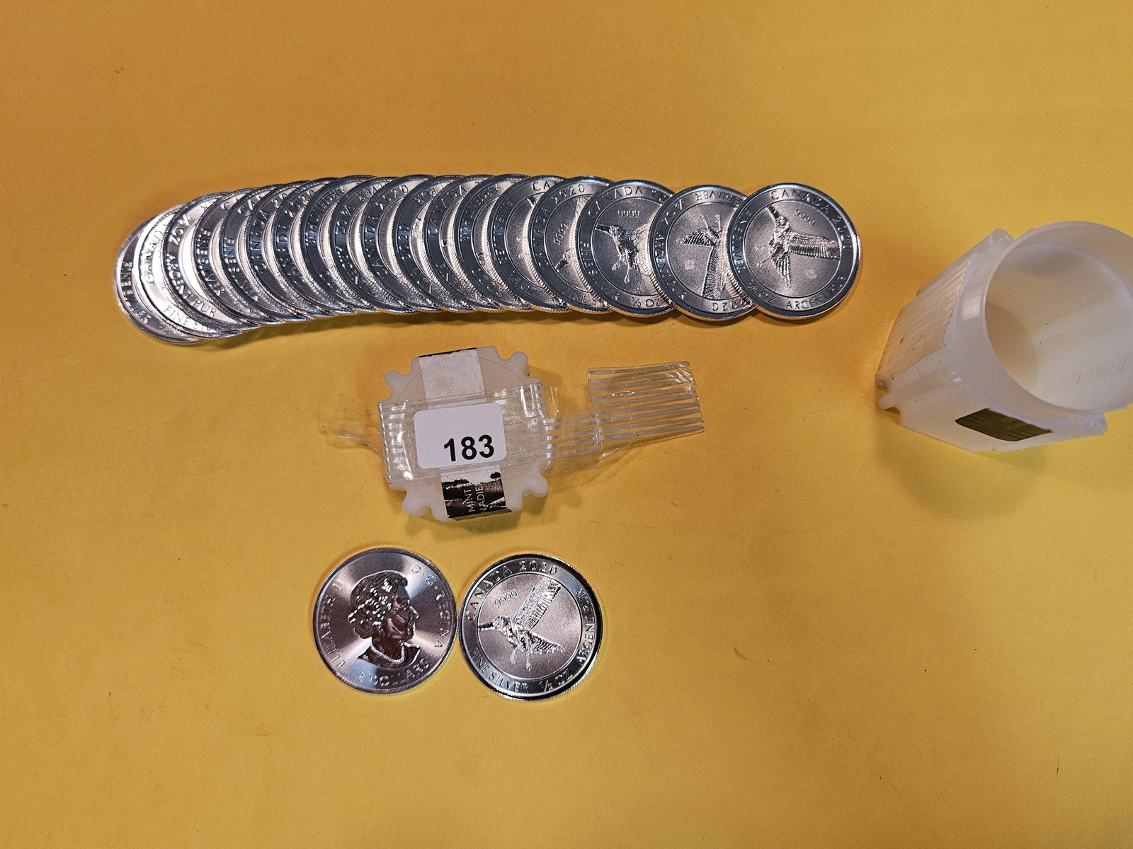** FULL ROLL ** Twenty GEM Brilliant Uncirculated silver Canada 2020 Two Dollars (1 of 2)
