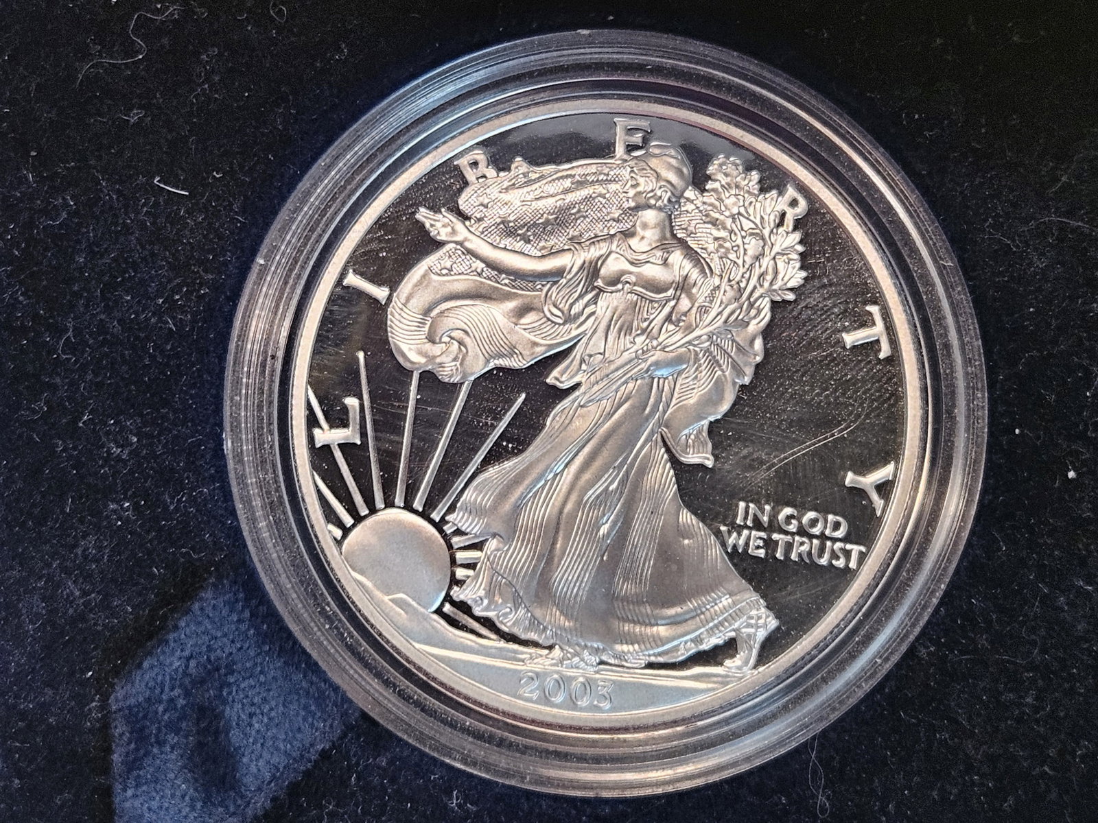2003 GEM Proof Deep Cameo American Silver Eagle (1 of 3)