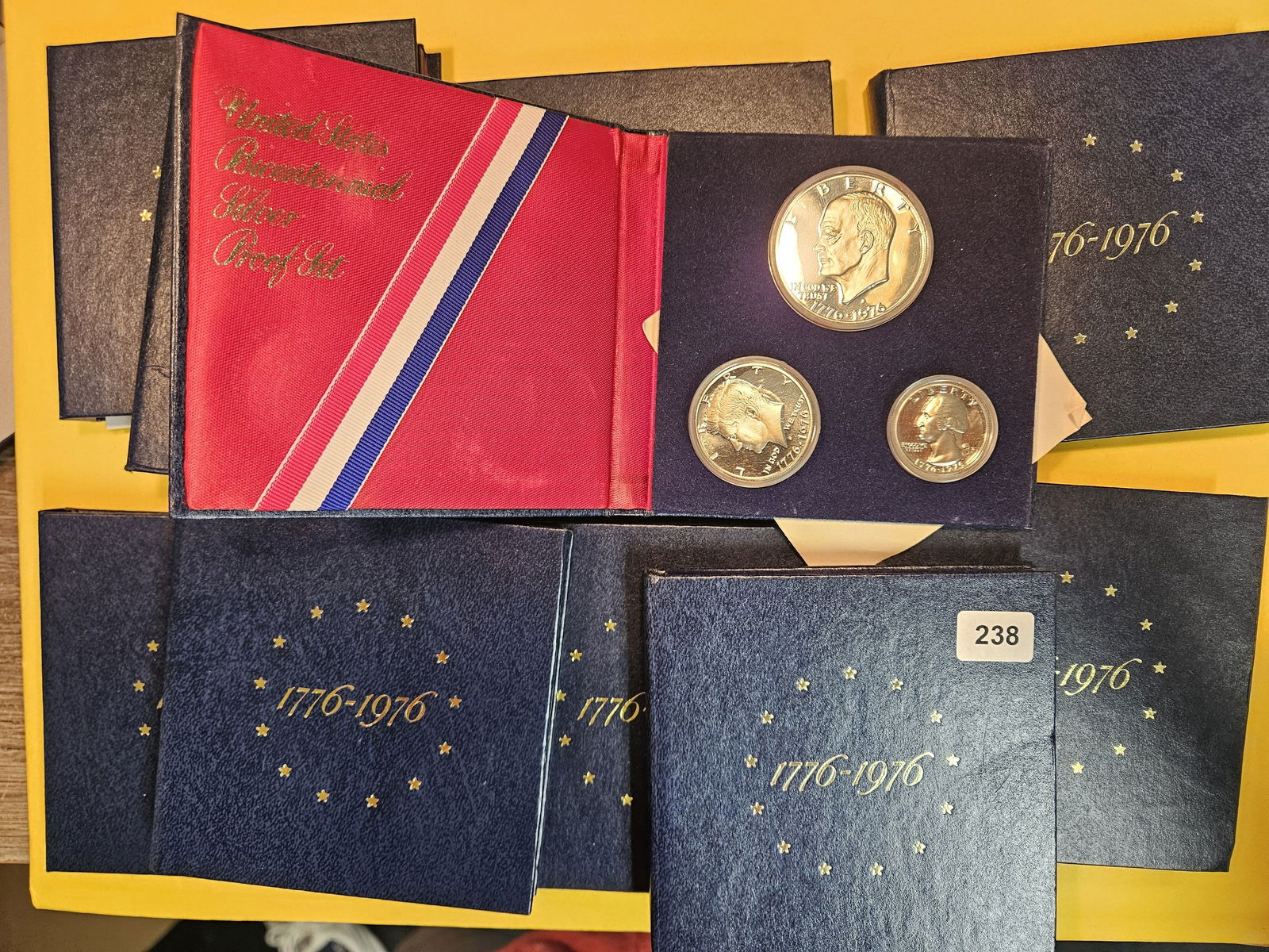 Ten 1976 Three-Coin SILVER GEM Proof Deep Cameo Sets (1 of 1)