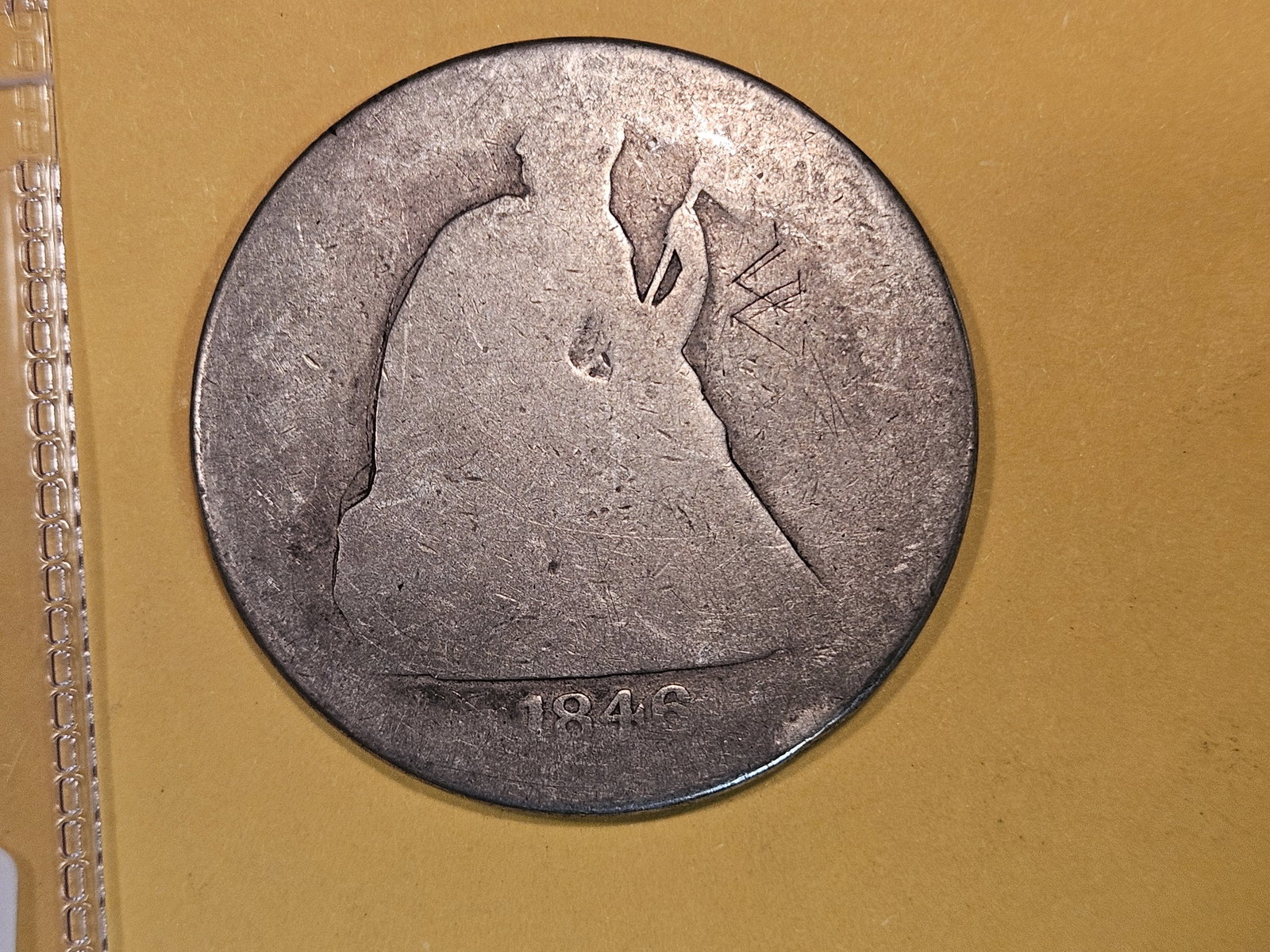 1846 Seated Liberty Silver Dollar (1 of 3)