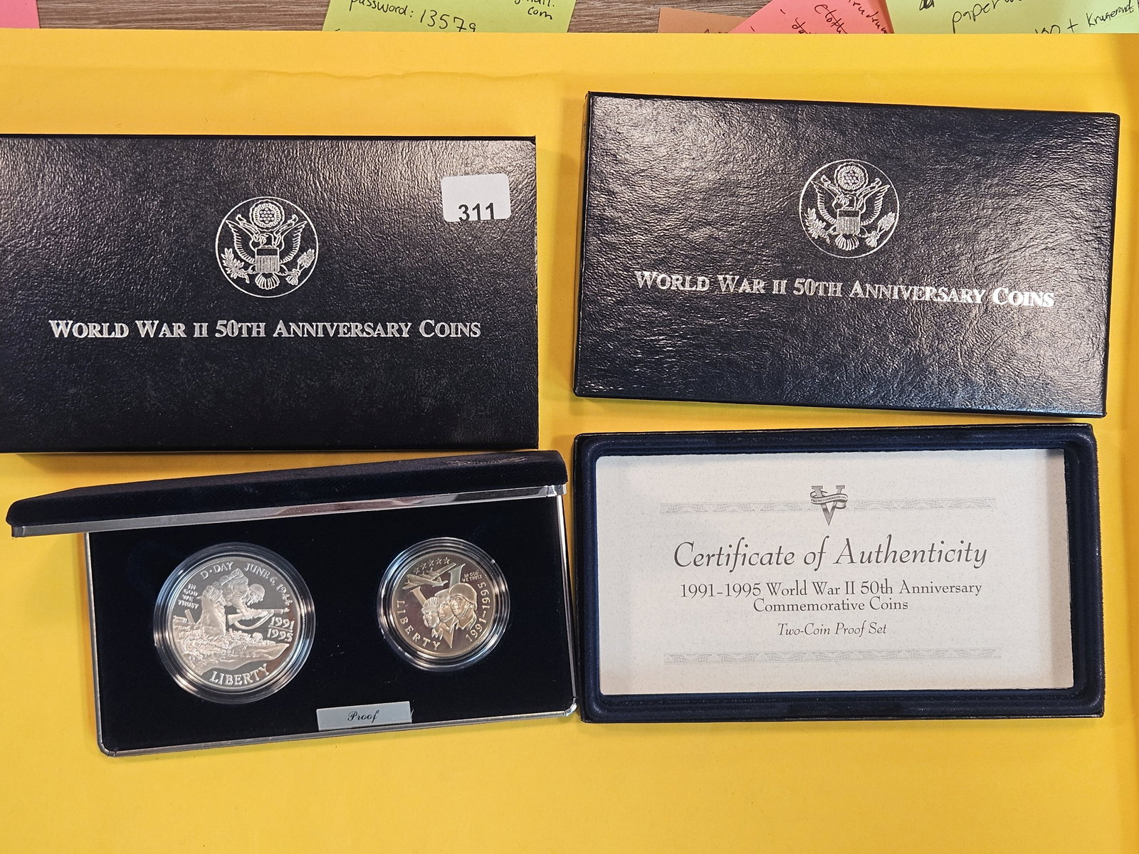 GEM Proof Deep Cameo 1991-1995 World War II Two-Coin Commemorative Set (1 of 2)