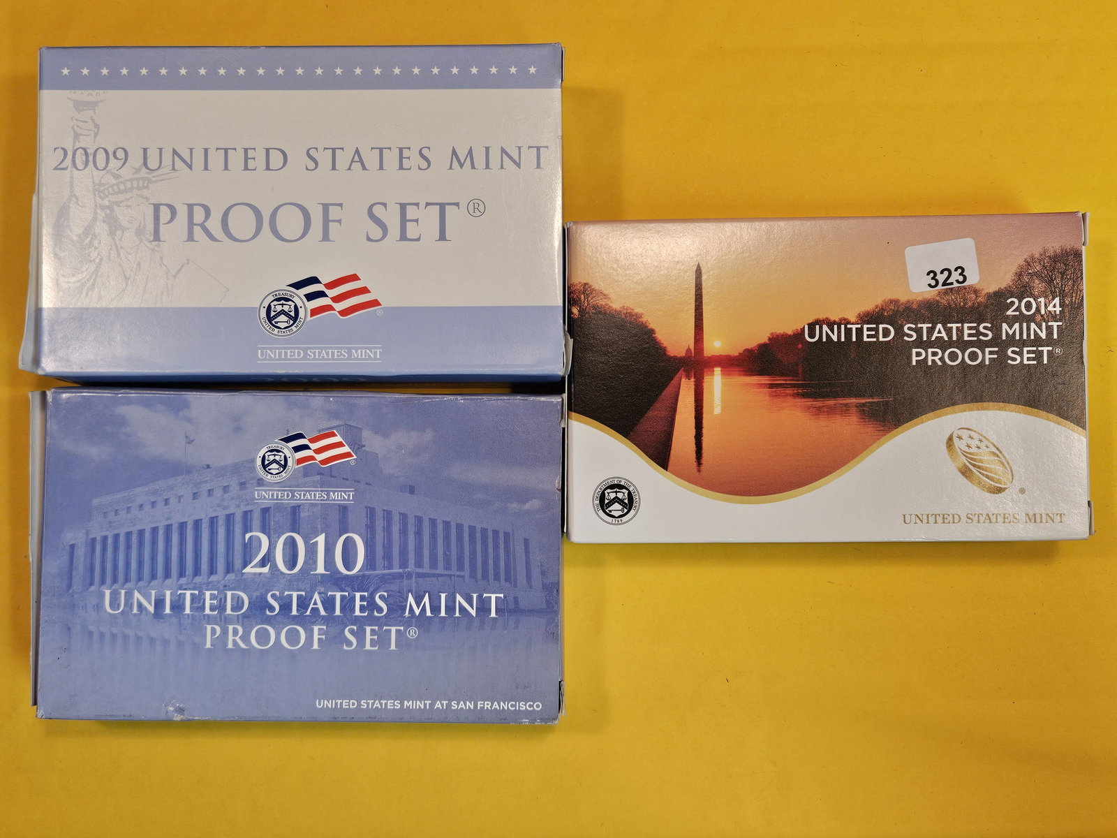 2009, 2010 and 2014 US Proof Sets (1 of 1)