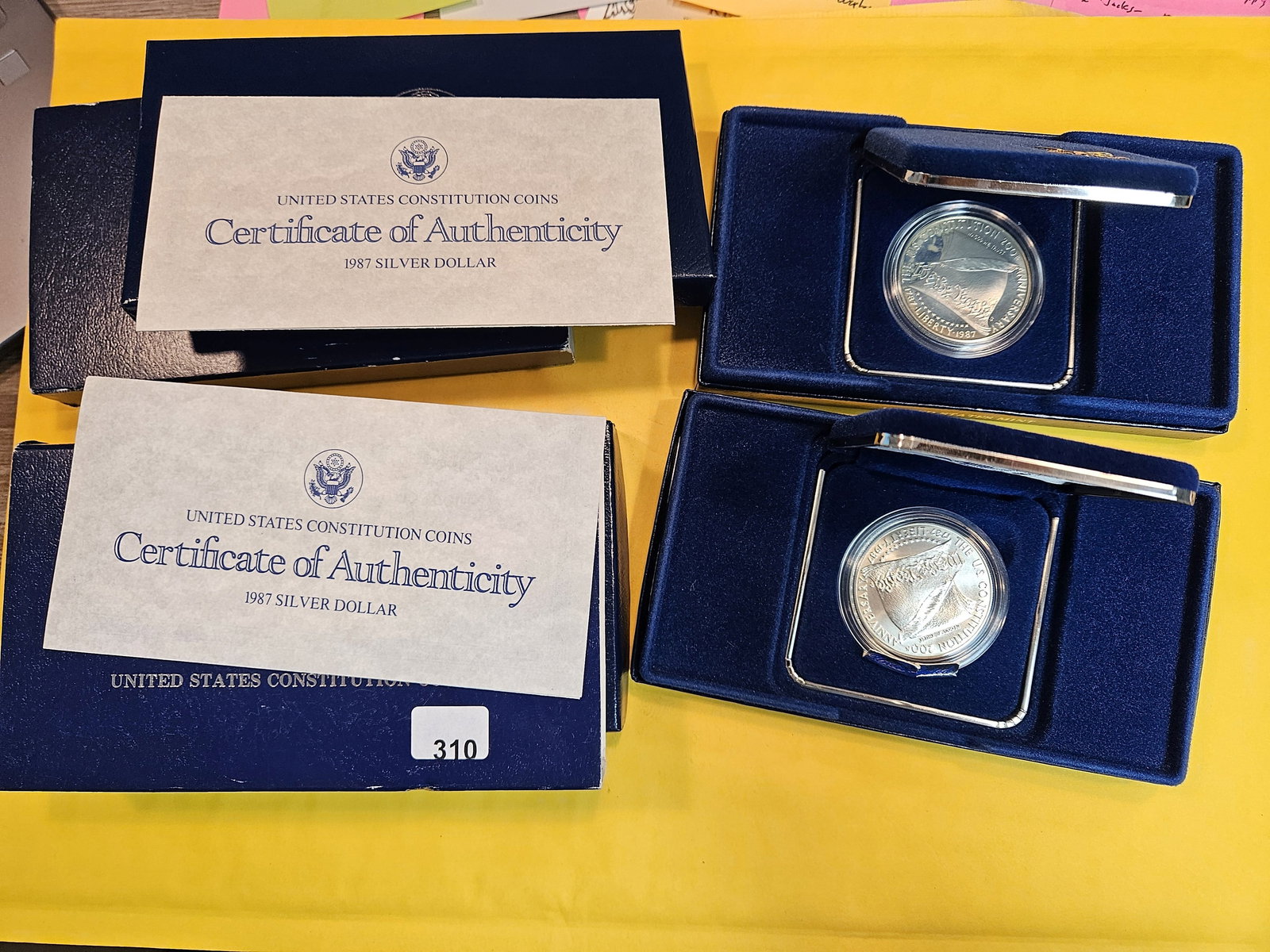 Two Proof Commemorative silver Dollars (1 of 3)