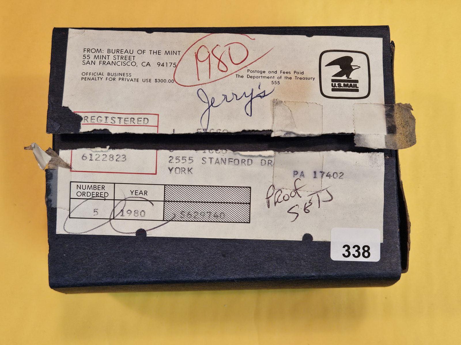 Five 1980 US Proof Sets (1 of 2)