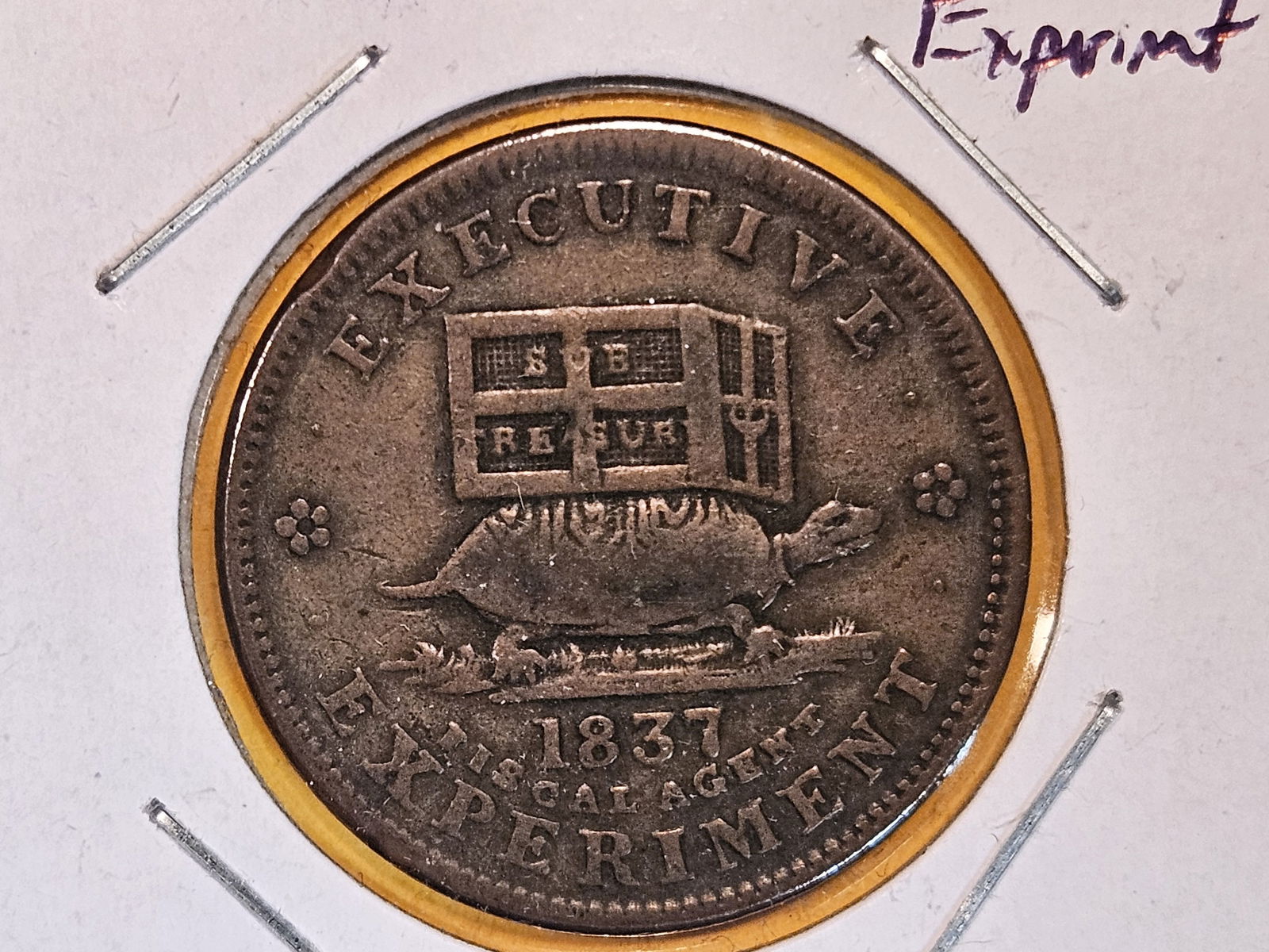 1837 Hard Times Token in Very Fine plus (1 of 3)
