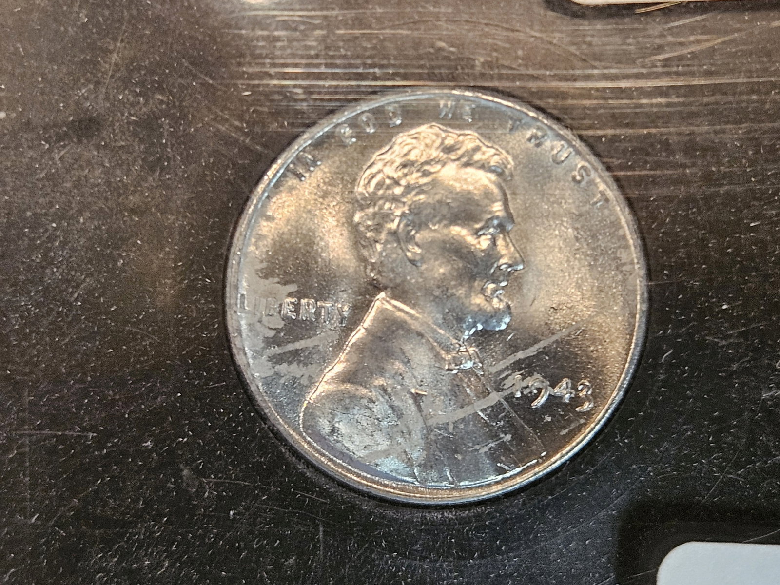 NGC NuGrade 1943 Steel Wheat Cent in Mint State-64: Off-brand holder….buy the coin, not the holder