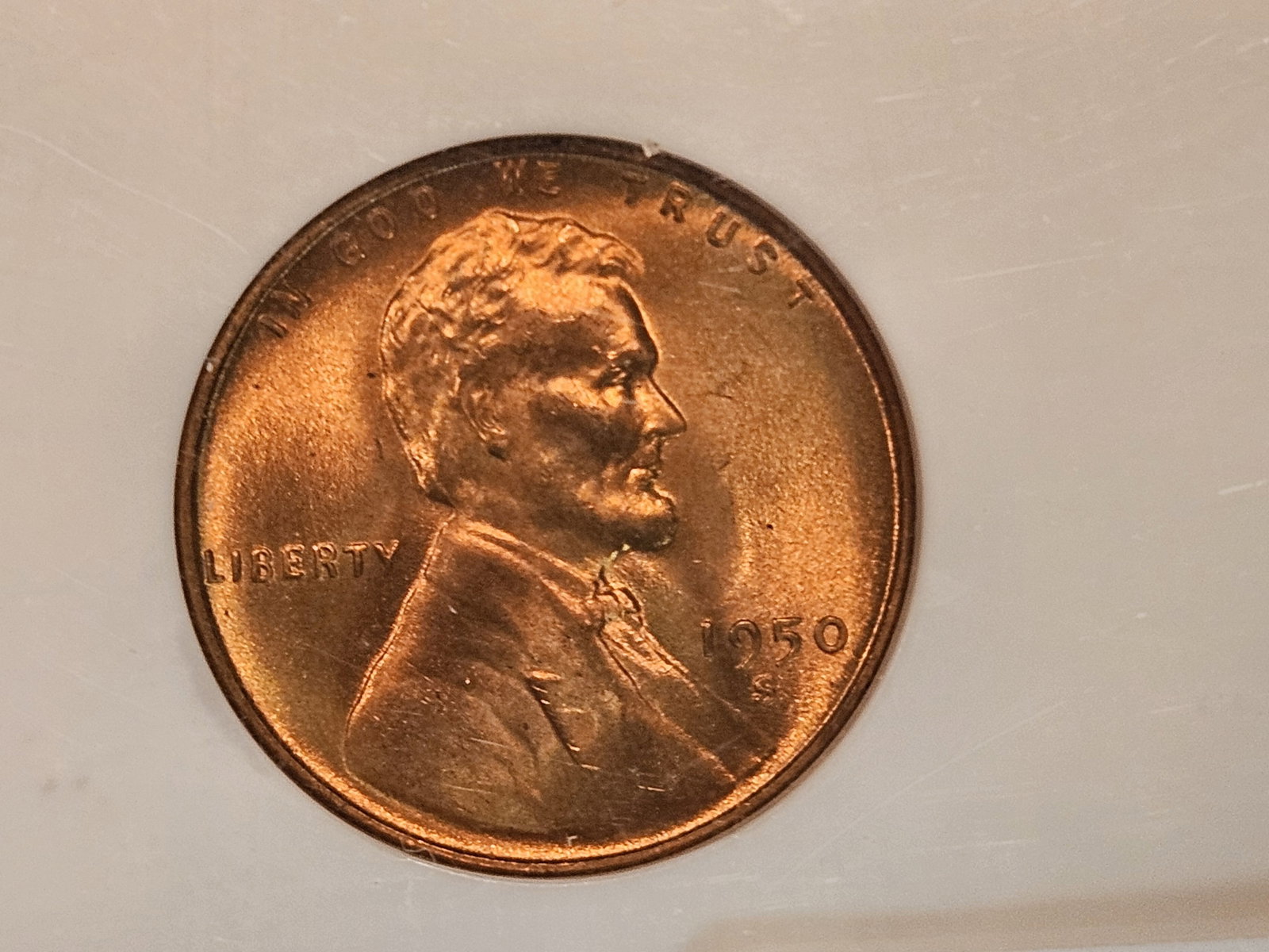 GEM! NGC 1950-S Wheat Cent in Mint State 66 RED: Blazer