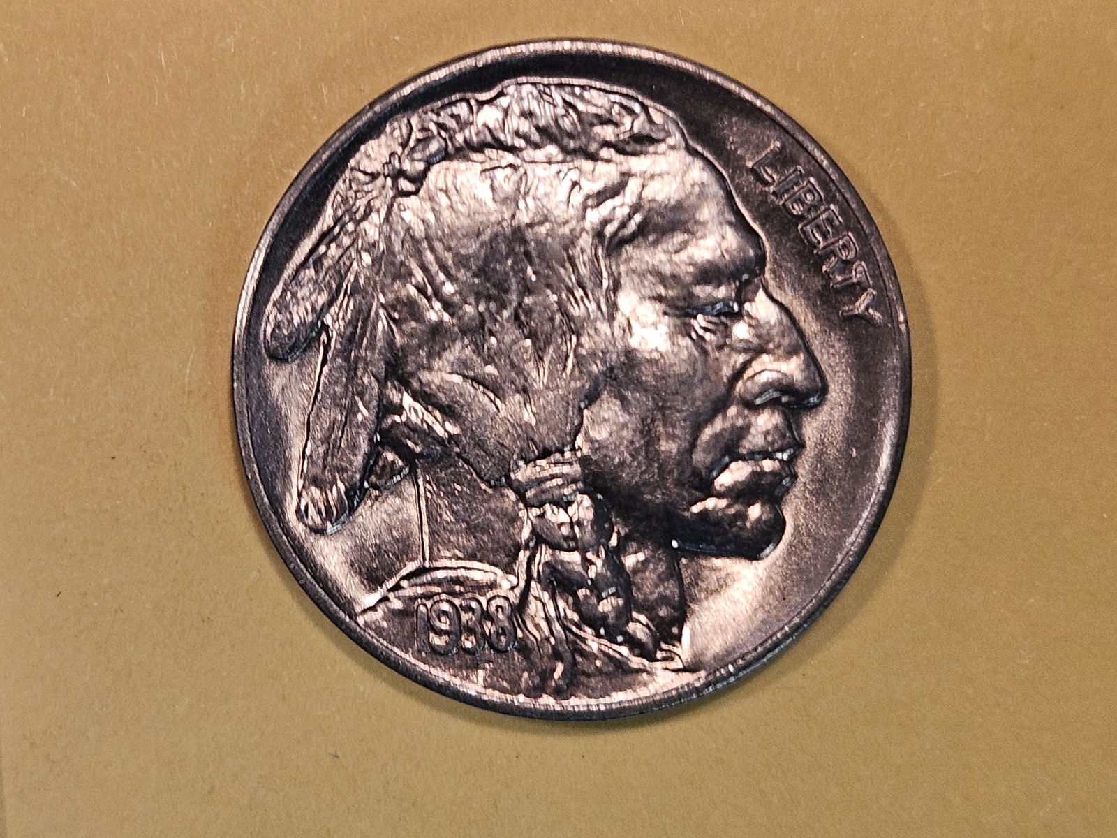 Superb Gem Brilliant Uncirculated 1938-D Buffalo Nickel (1 of 8)
