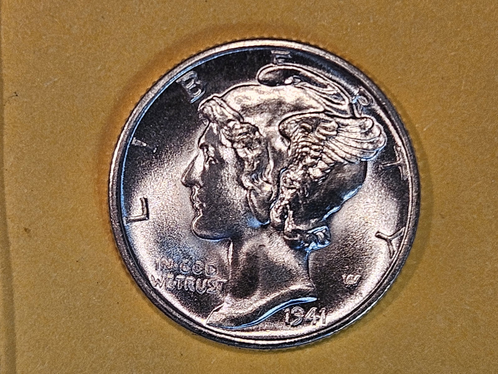 Gem Brilliant Uncirculated 1941-D Mercury Dime: Super nice