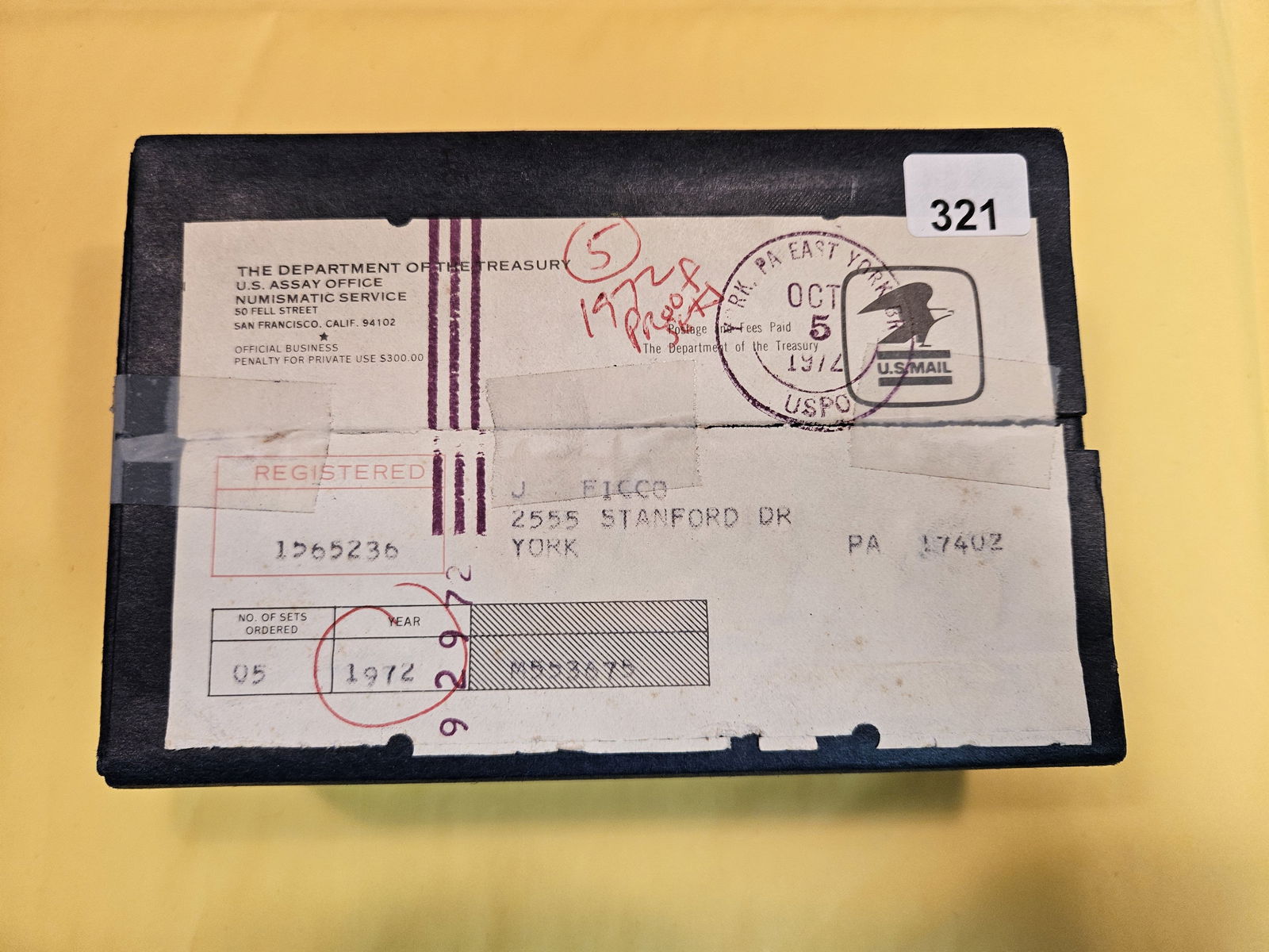 Five 1972 US Proof Sets (1 of 2)