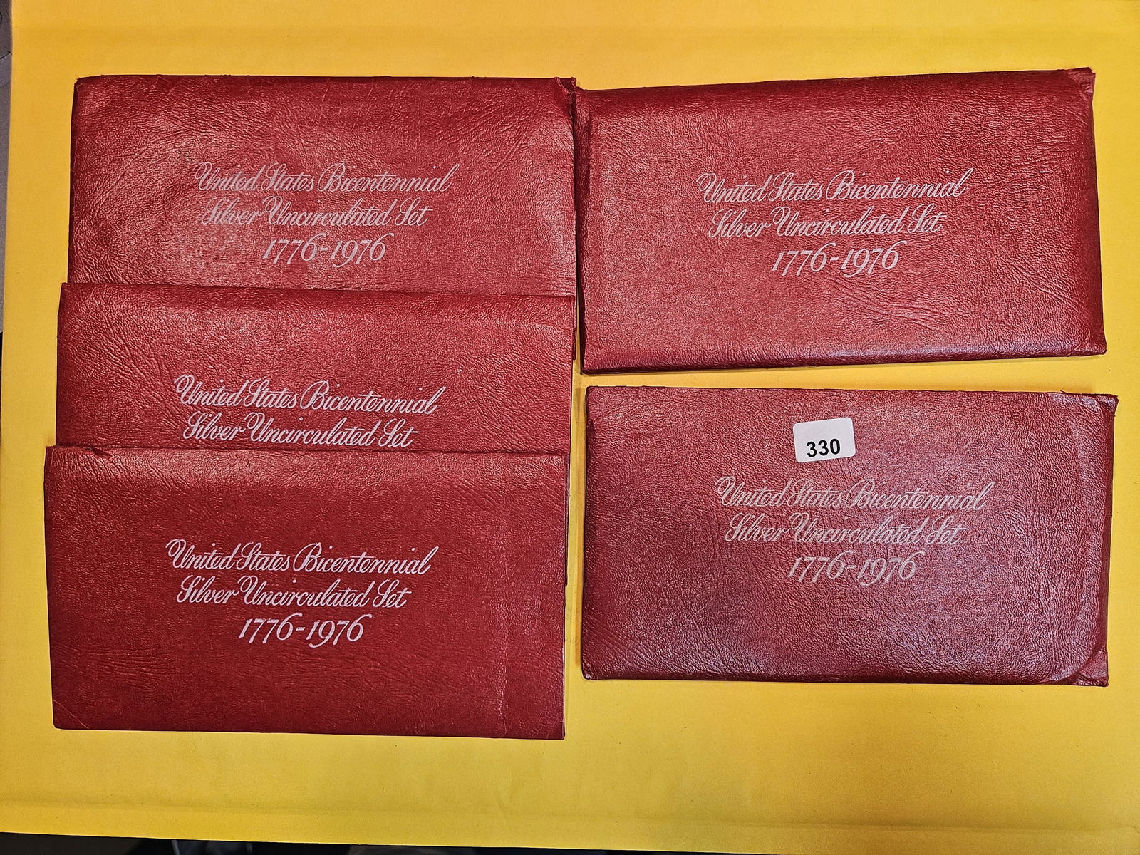FIVE GEM BU Silver RED IKE 3-coin Bicentennial sets (1 of 1)