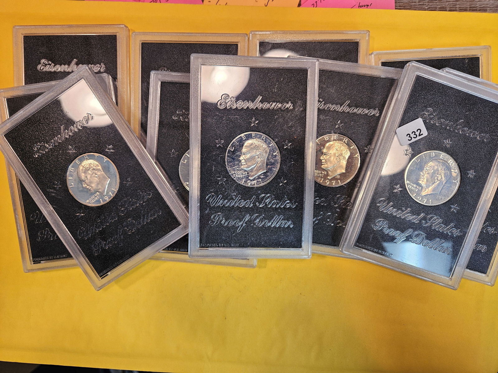 ELEVEN Proof Silver Eisenhower Dollars (1 of 2)